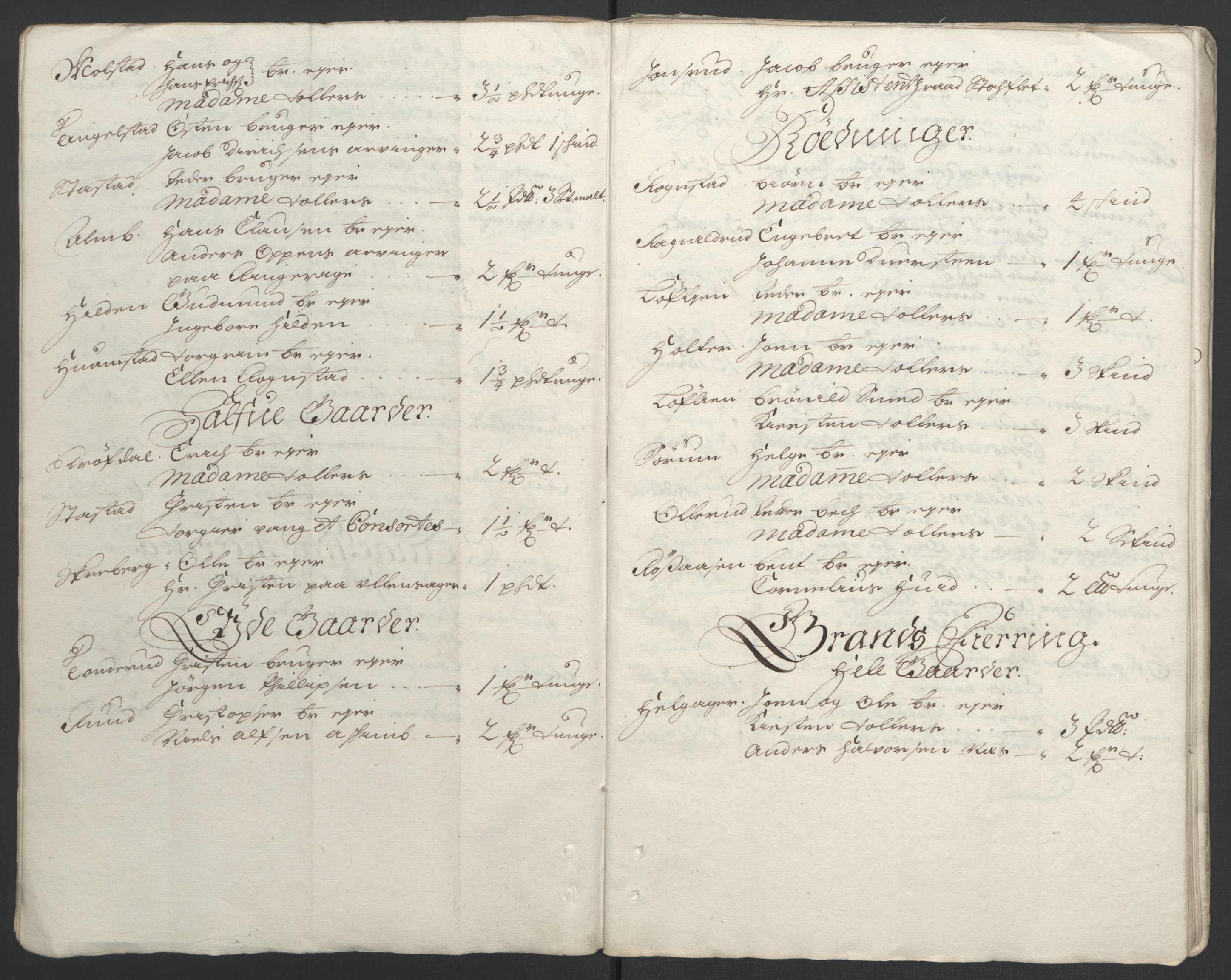 Rentekammeret inntil 1814, Reviderte regnskaper, Fogderegnskap, AV/RA-EA-4092/R18/L1292: Fogderegnskap Hadeland, Toten og Valdres, 1693-1694, p. 69