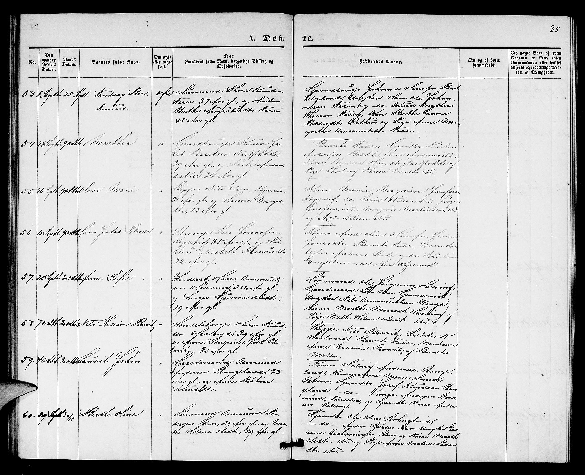 Kopervik sokneprestkontor, SAST/A-101850/H/Ha/Hab/L0001: Parish register (copy) no. B 1, 1877-1891, p. 35