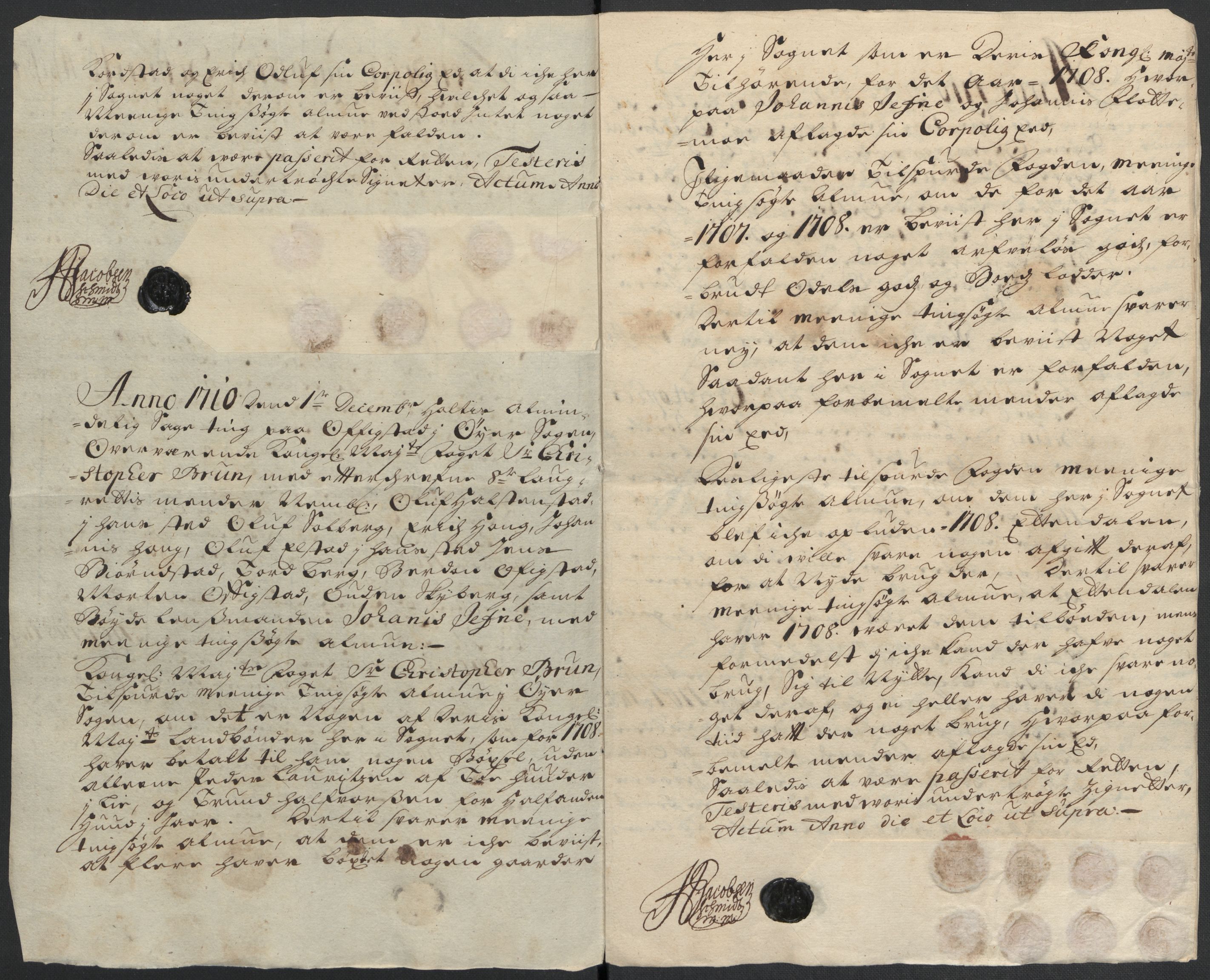 Rentekammeret inntil 1814, Reviderte regnskaper, Fogderegnskap, AV/RA-EA-4092/R17/L1179: Fogderegnskap Gudbrandsdal, 1708-1710, p. 136