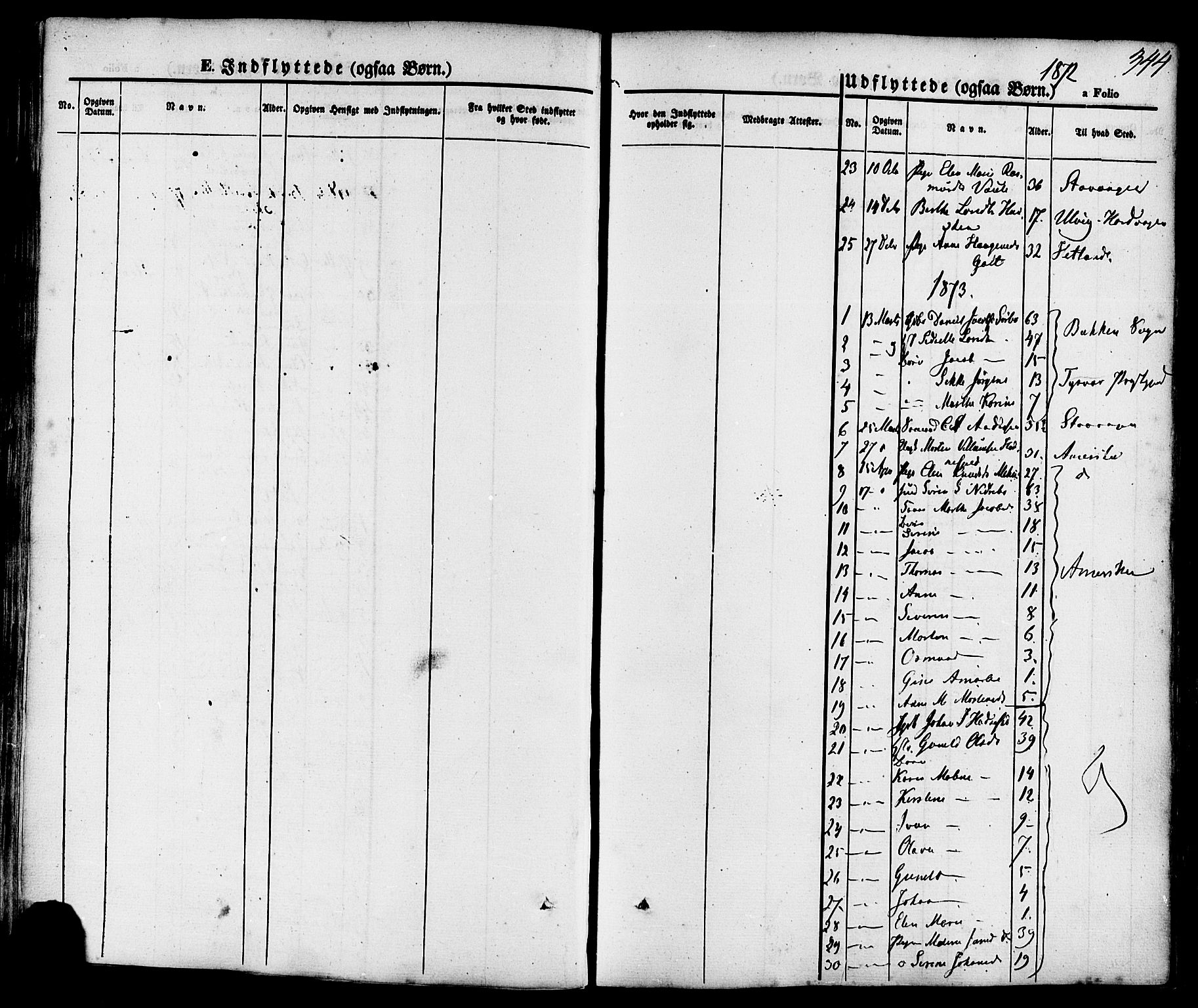 Rennesøy sokneprestkontor, SAST/A -101827/H/Ha/Haa/L0006: Parish register (official) no. A 6, 1860-1878, p. 344
