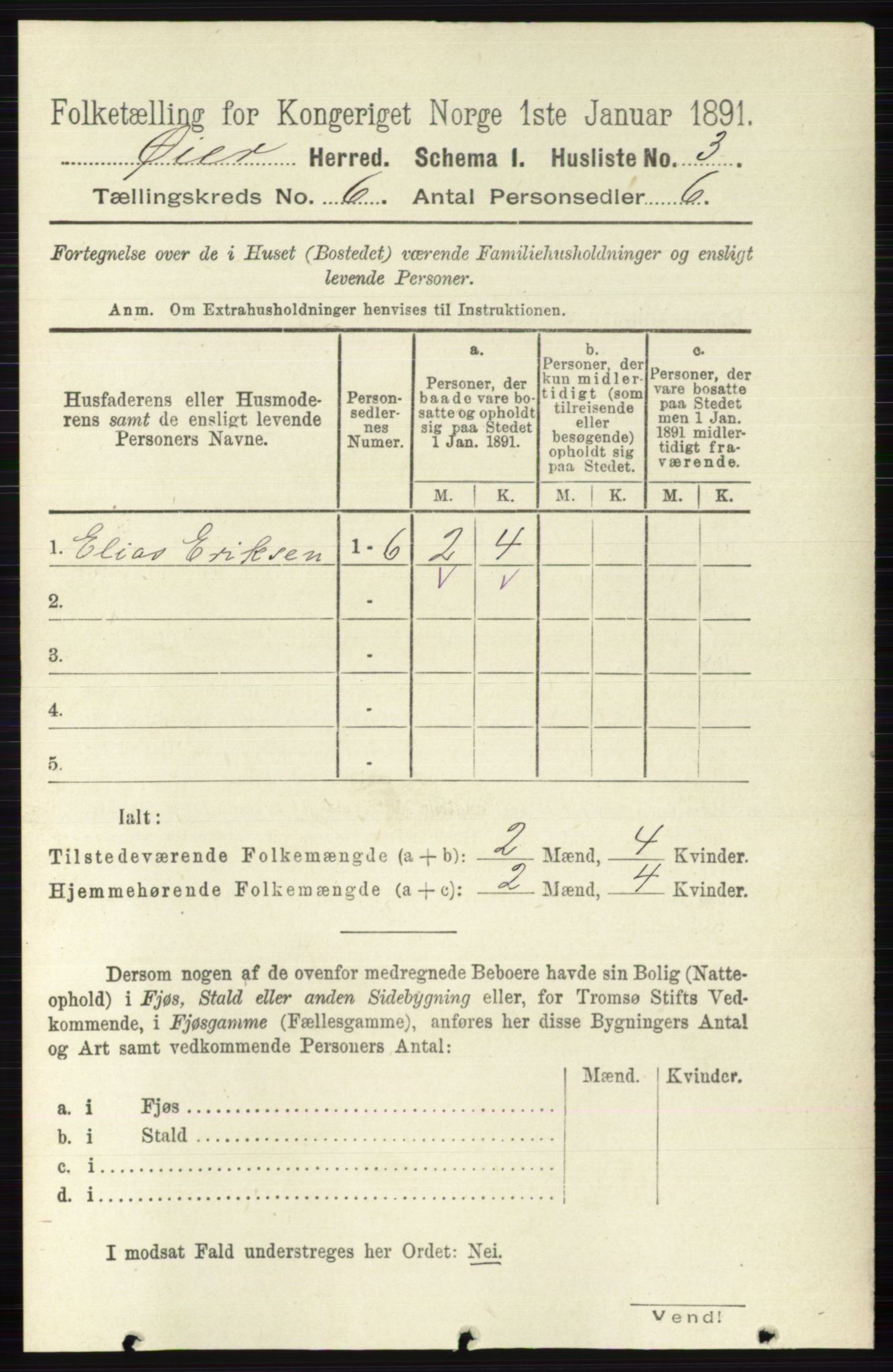 RA, 1891 census for 0521 Øyer, 1891, p. 1933