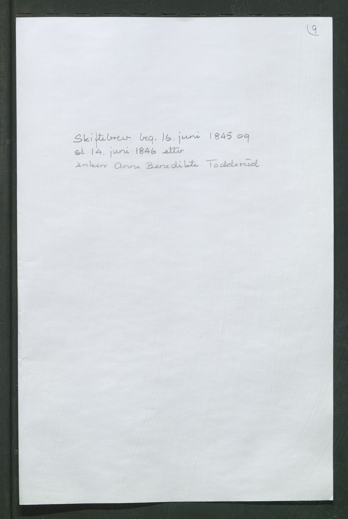 Åker i Vang, Hedmark, og familien Todderud, AV/SAH-ARK-010/H/Ha/L0001: Personlige dokumenter, 1724-1933, p. 159