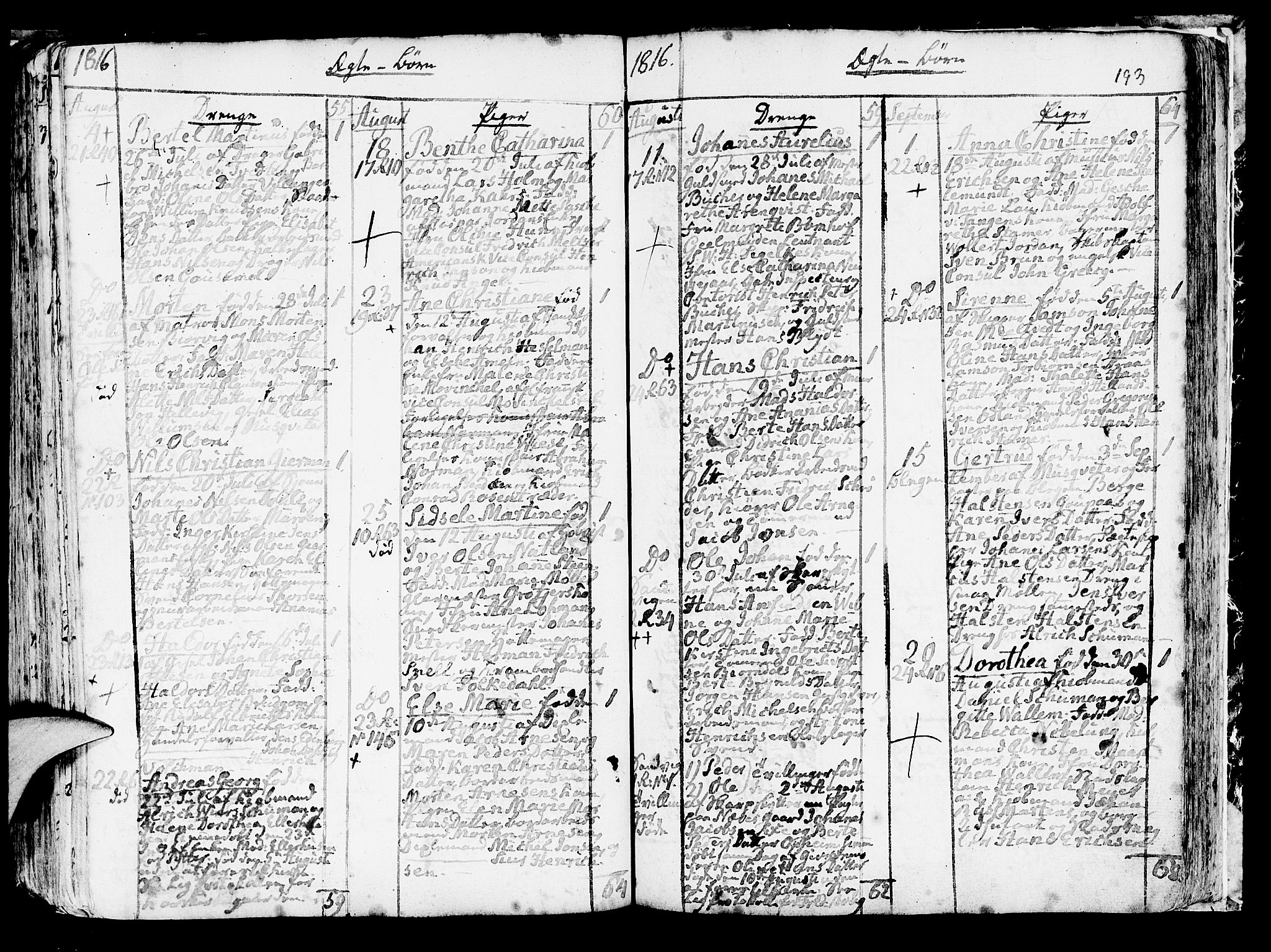 Korskirken sokneprestembete, AV/SAB-A-76101/H/Haa/L0006: Parish register (official) no. A 6, 1790-1820, p. 193