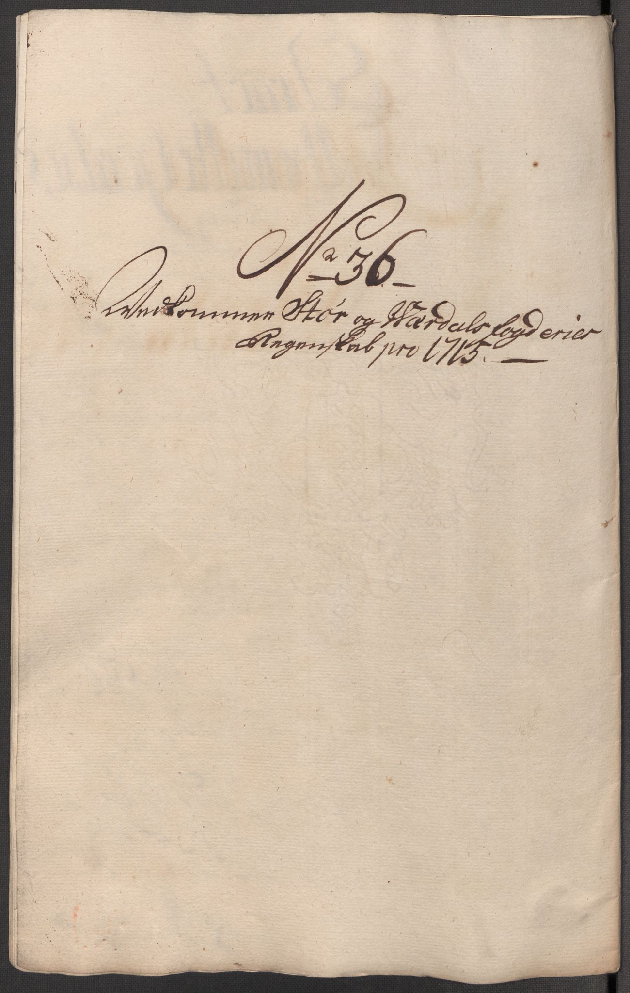 Rentekammeret inntil 1814, Reviderte regnskaper, Fogderegnskap, RA/EA-4092/R62/L4205: Fogderegnskap Stjørdal og Verdal, 1715, p. 280