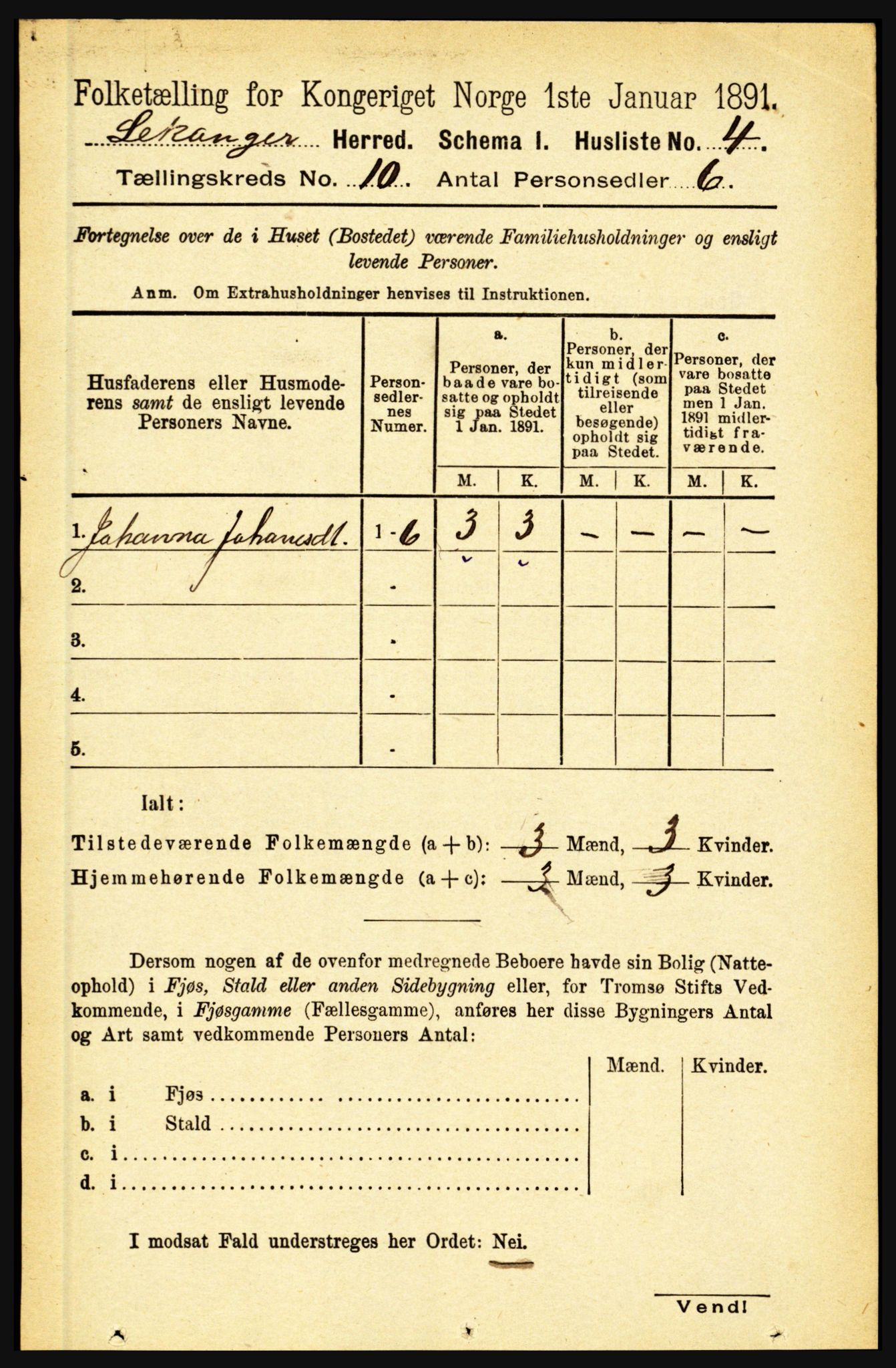 RA, 1891 census for 1419 Leikanger, 1891, p. 1792