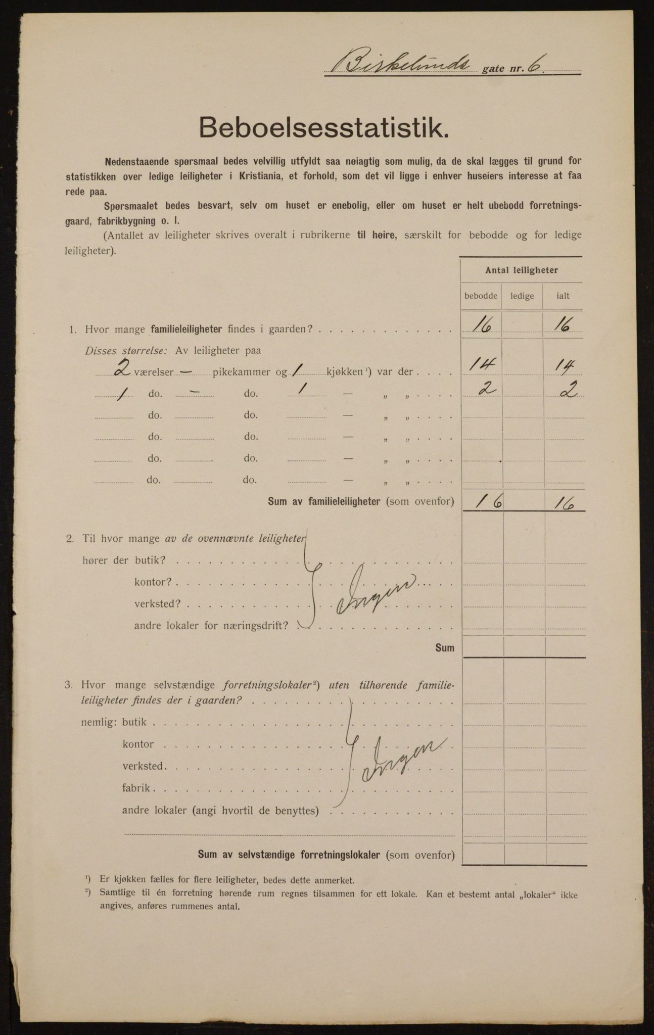 OBA, Municipal Census 1912 for Kristiania, 1912, p. 5189