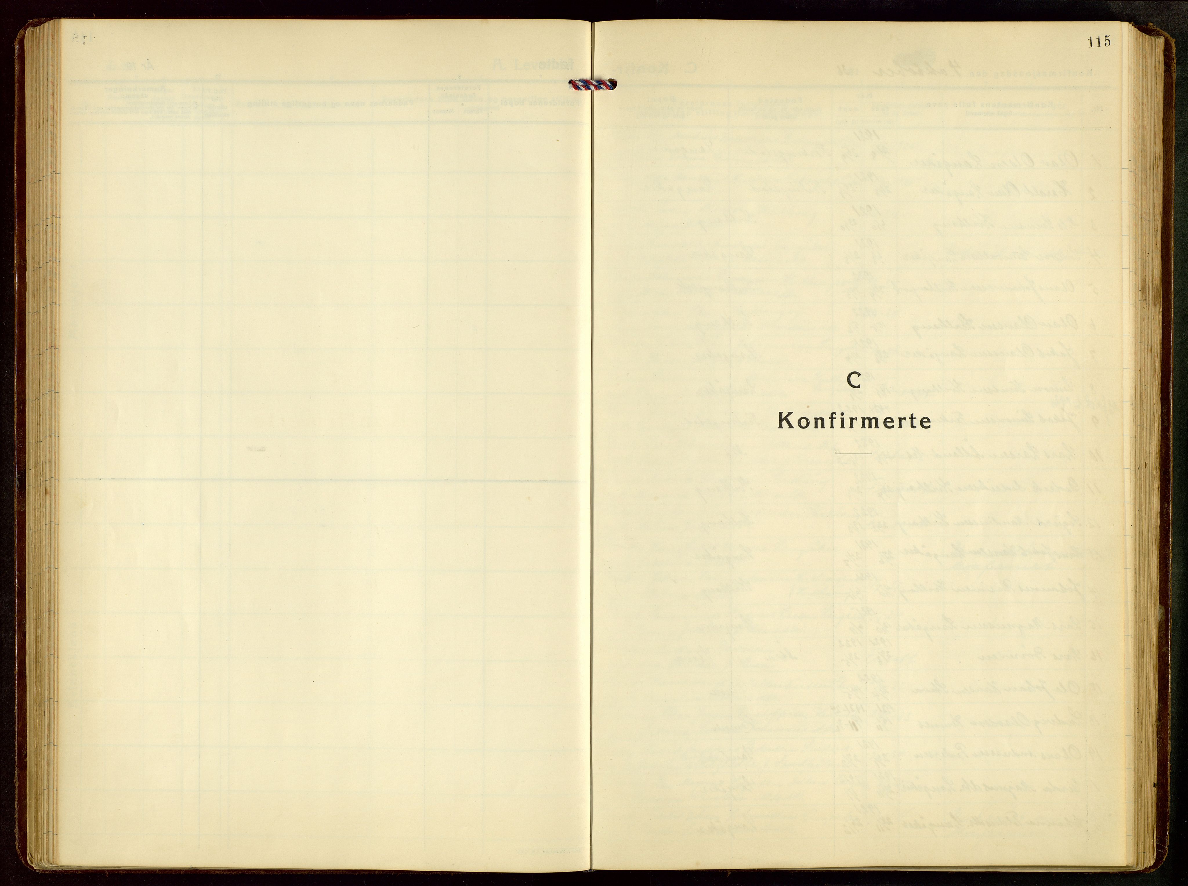 Skudenes sokneprestkontor, SAST/A -101849/H/Ha/Hab/L0012: Parish register (copy) no. B 12, 1936-1968, p. 115