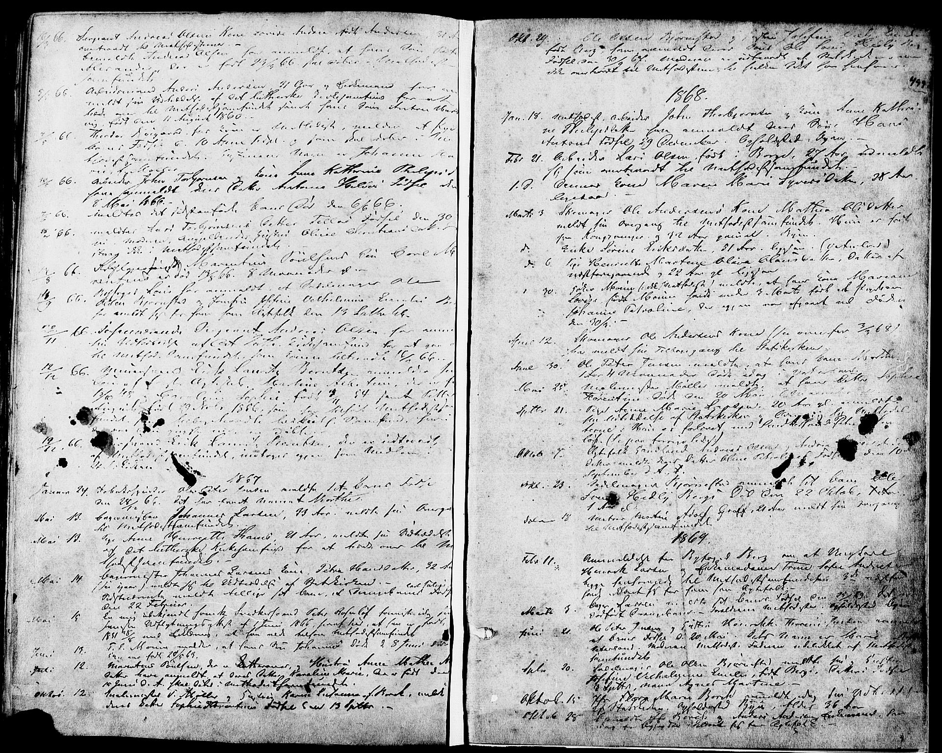 Fredrikstad prestekontor Kirkebøker, AV/SAO-A-11082/F/Fa/L0006: Parish register (official) no. 6, 1857-1878, p. 499