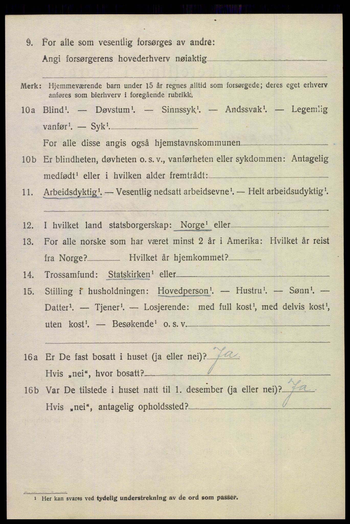 SAKO, 1920 census for Gjerpen, 1920, p. 3101