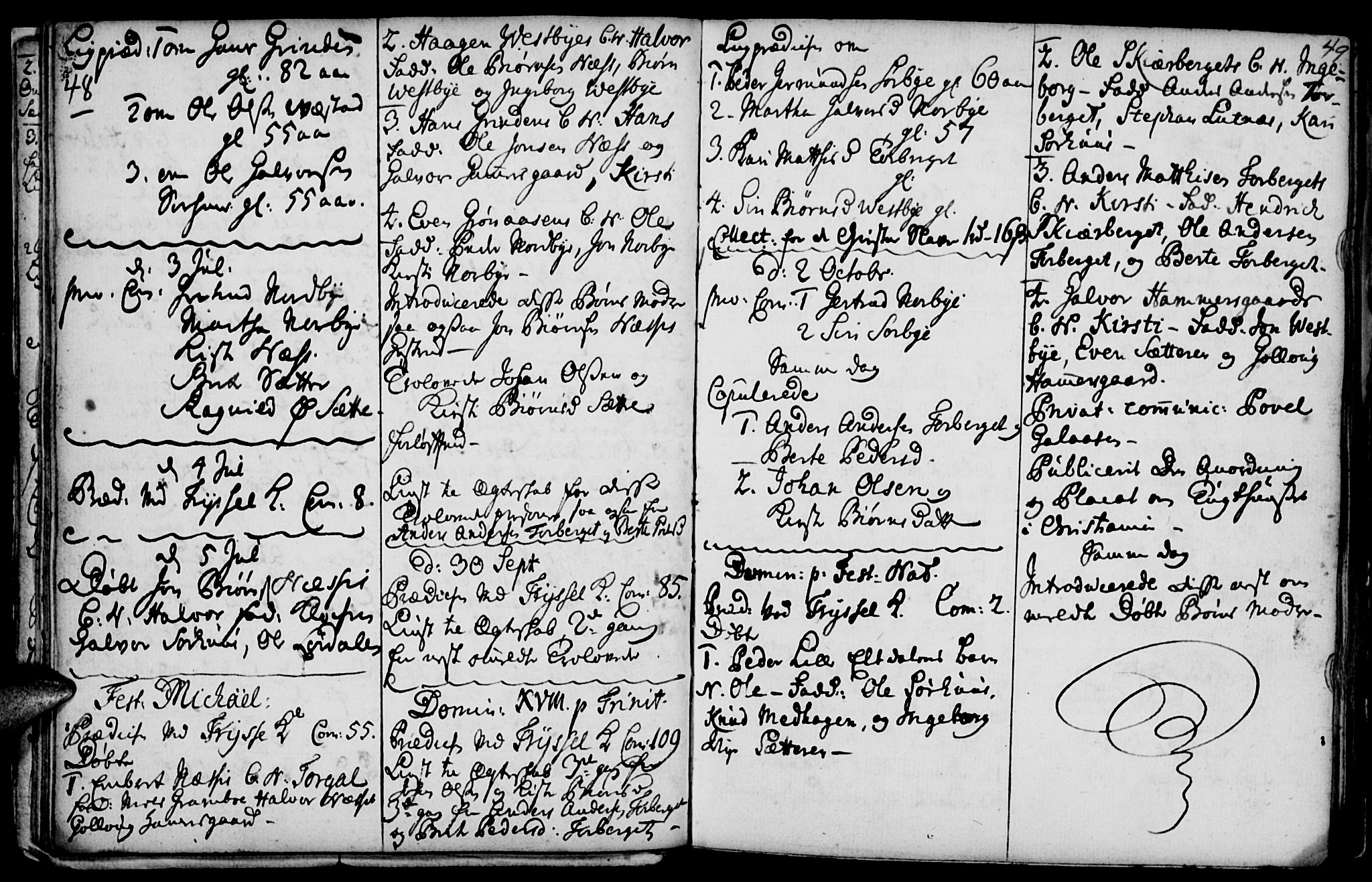 Elverum prestekontor, AV/SAH-PREST-044/H/Ha/Haa/L0001: Parish register (official) no. 1, 1730-1760, p. 48-49