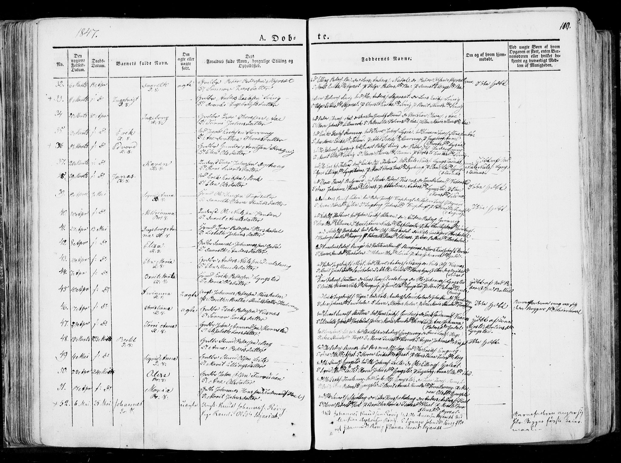 Ministerialprotokoller, klokkerbøker og fødselsregistre - Møre og Romsdal, AV/SAT-A-1454/568/L0803: Parish register (official) no. 568A10, 1830-1853, p. 110