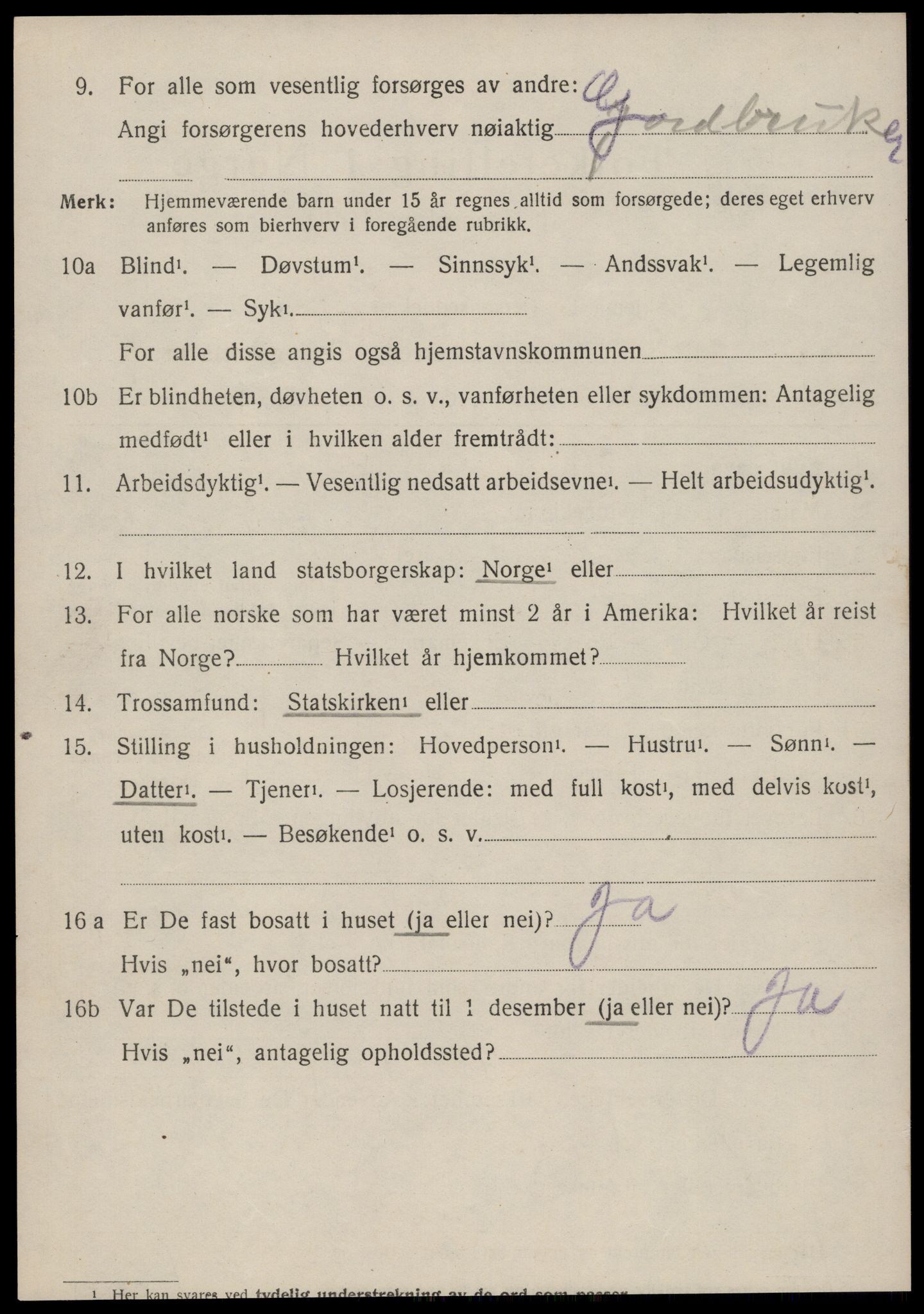 SAT, 1920 census for Norddal, 1920, p. 2976