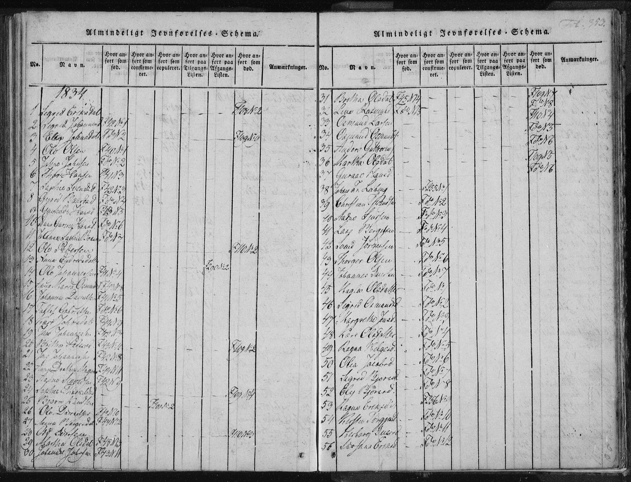 Vikedal sokneprestkontor, AV/SAST-A-101840/01/IV: Parish register (official) no. A 3, 1817-1850, p. 353