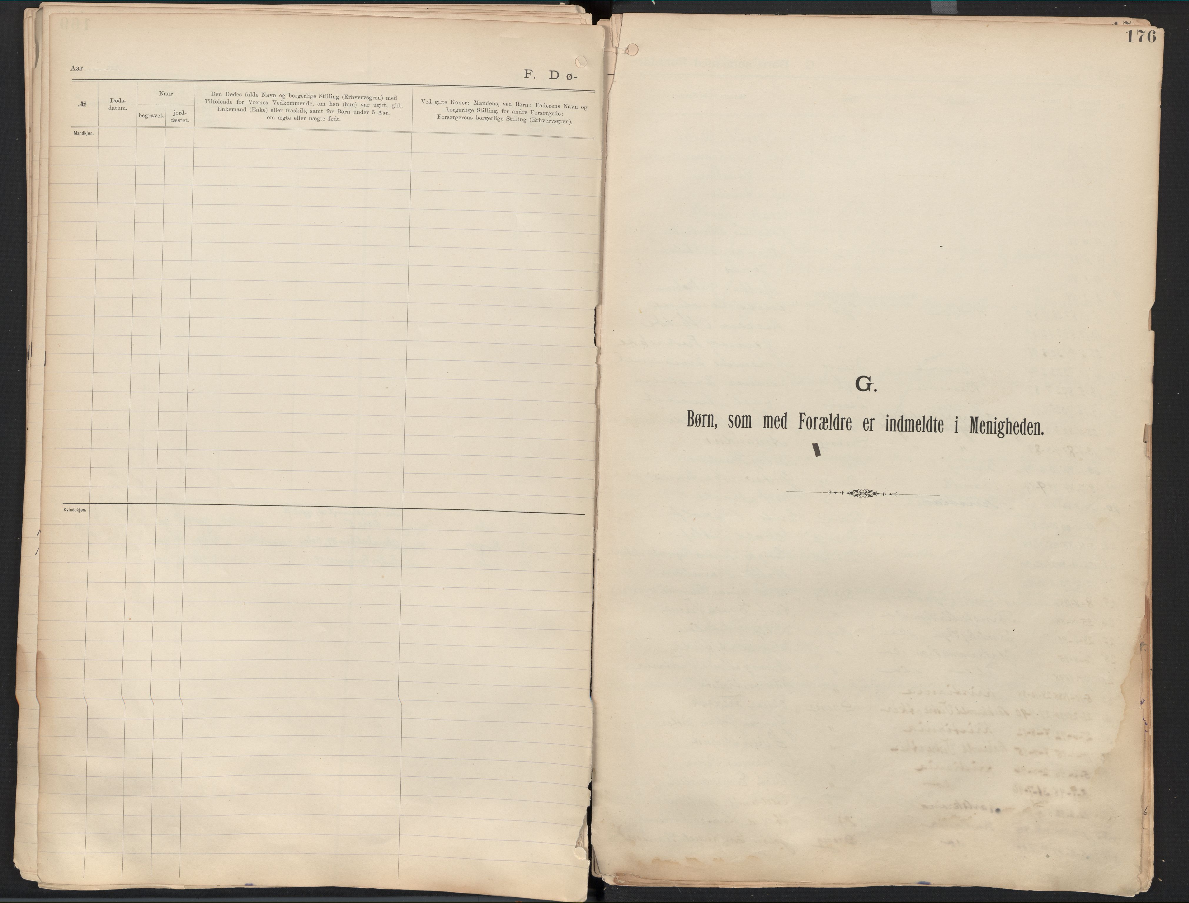 Femte metodistmenighet Oslo, AV/SAO-PAO-0217/A/L0001: Dissenter register no. 1, 1893-1985, p. 176
