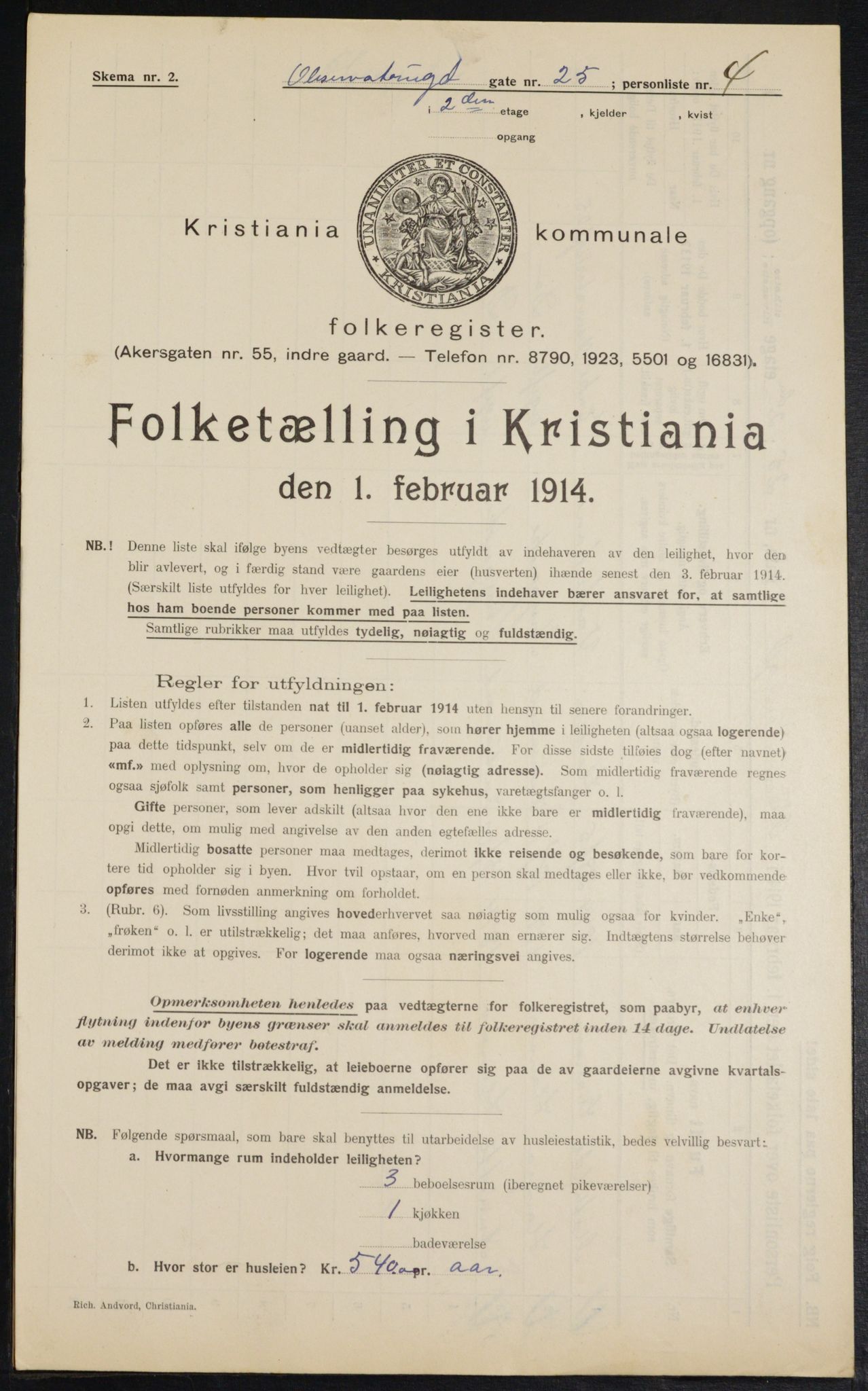 OBA, Municipal Census 1914 for Kristiania, 1914, p. 74386
