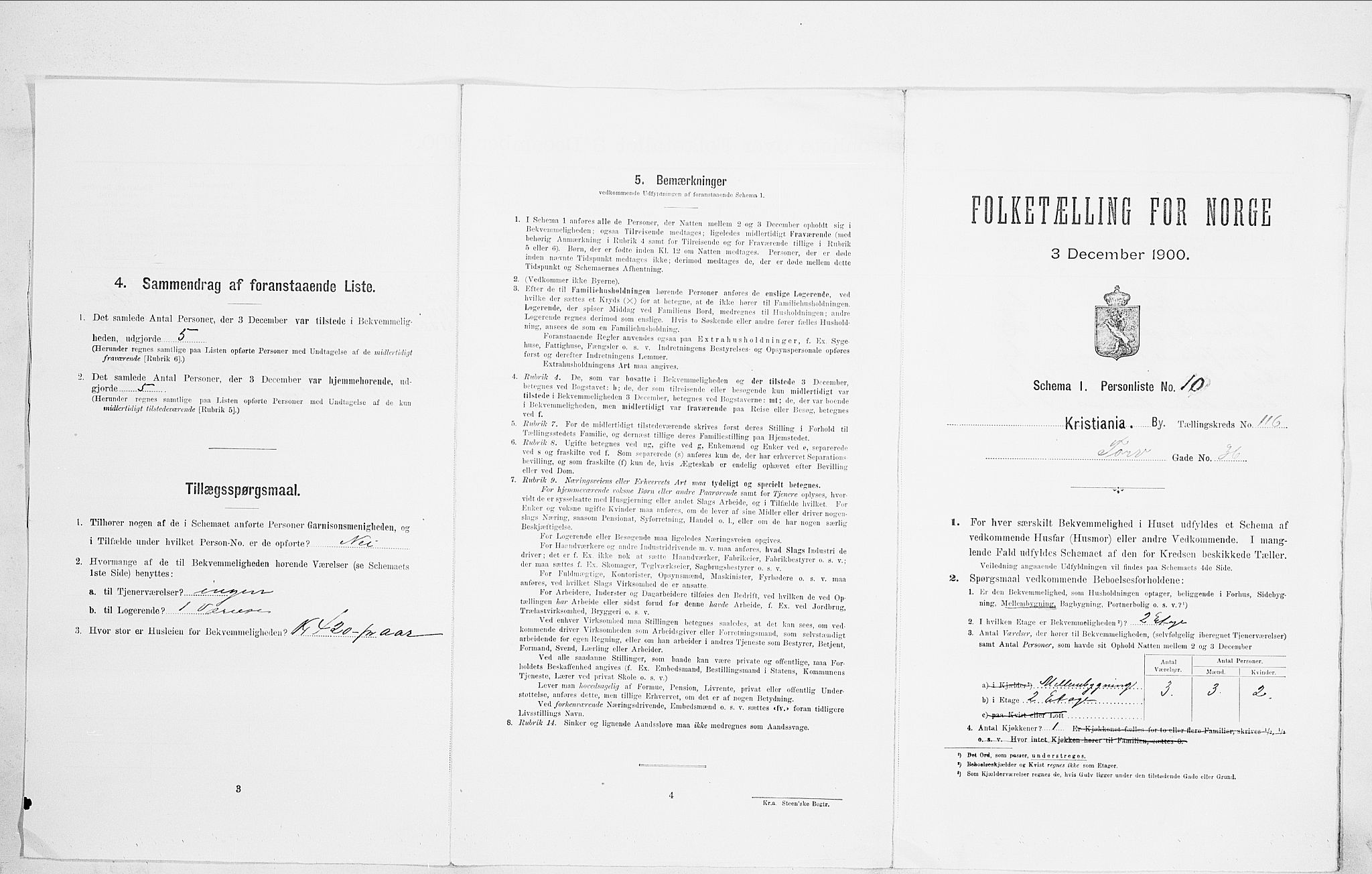 SAO, 1900 census for Kristiania, 1900, p. 103333