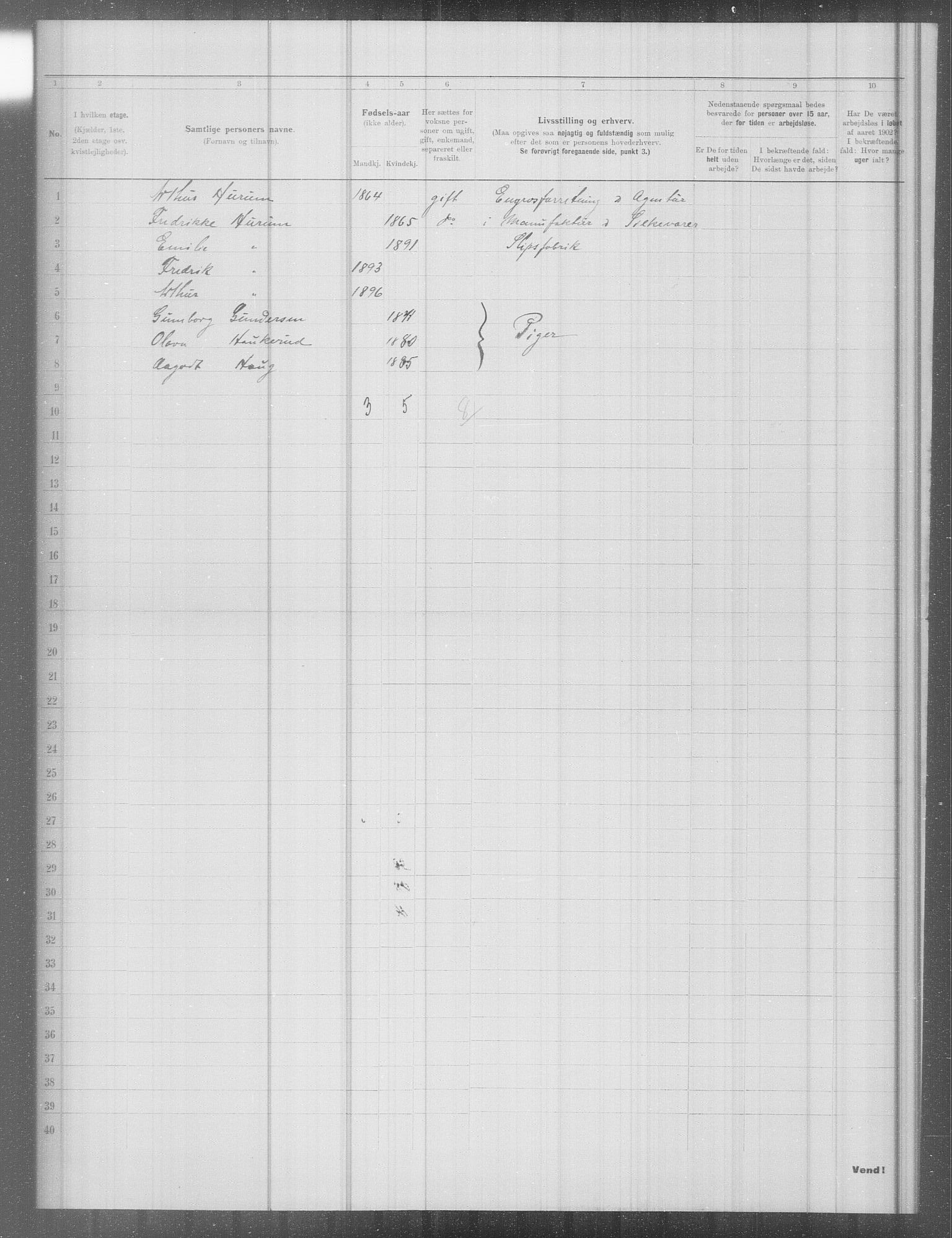 OBA, Municipal Census 1902 for Kristiania, 1902, p. 10497