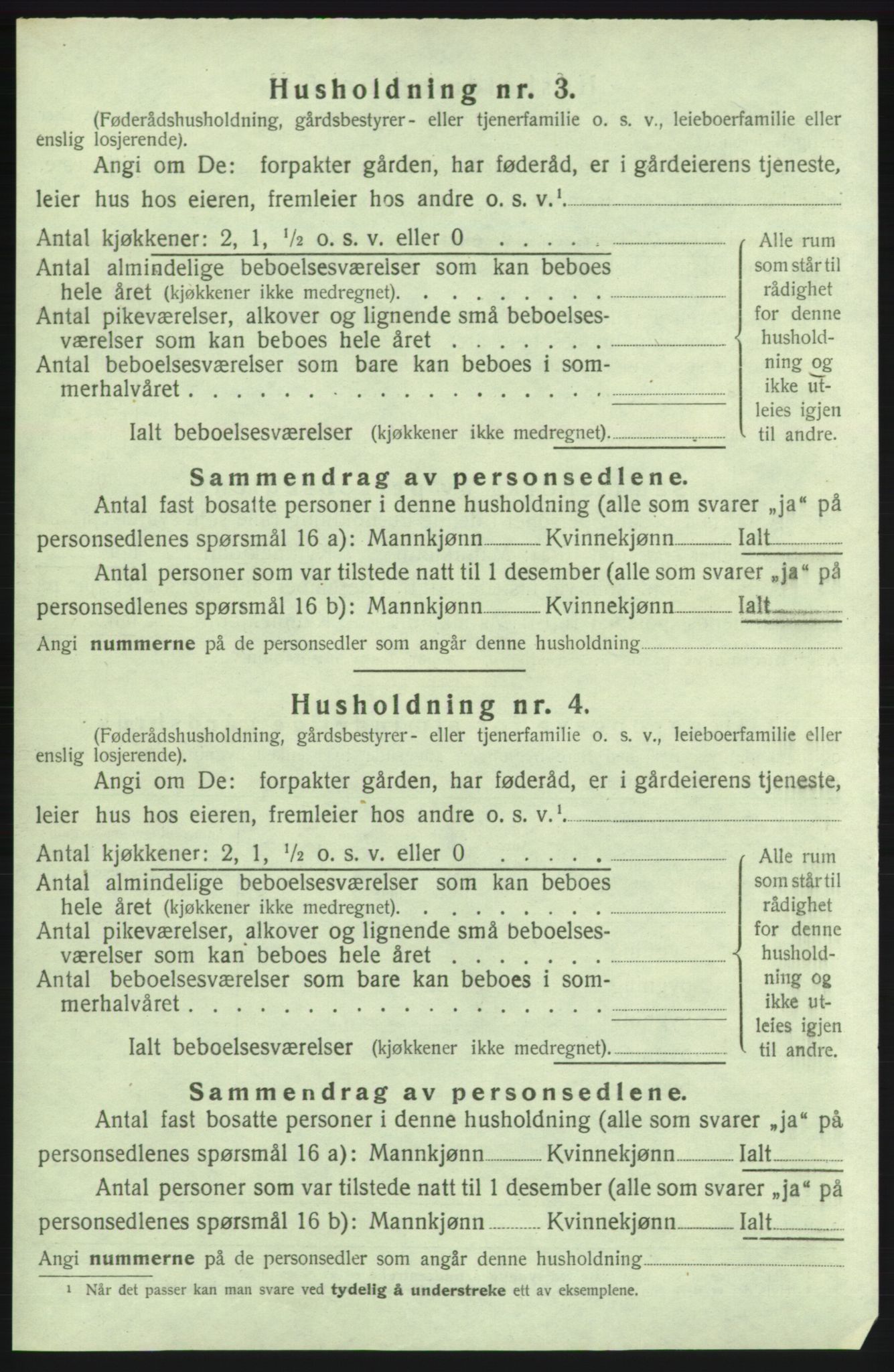 SAB, 1920 census for Kvinnherad, 1920, p. 1193