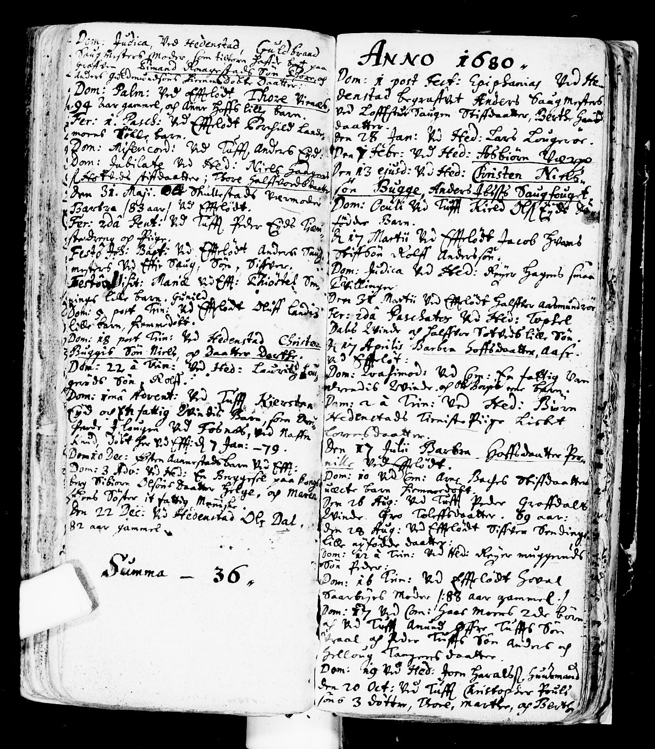 Sandsvær kirkebøker, SAKO/A-244/F/Fa/L0001: Parish register (official) no. I 1, 1665-1725, p. 192