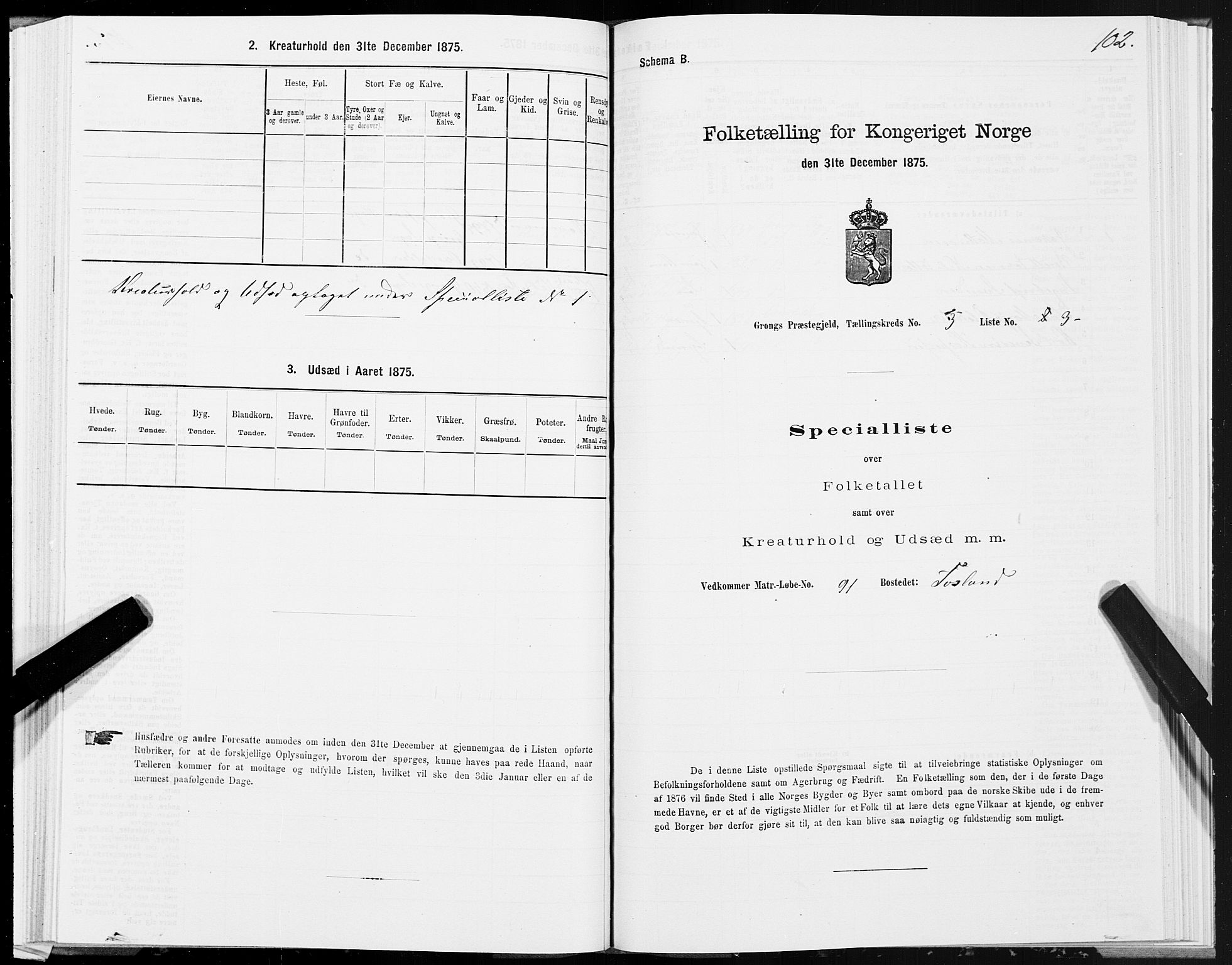 SAT, 1875 census for 1742P Grong, 1875, p. 2102