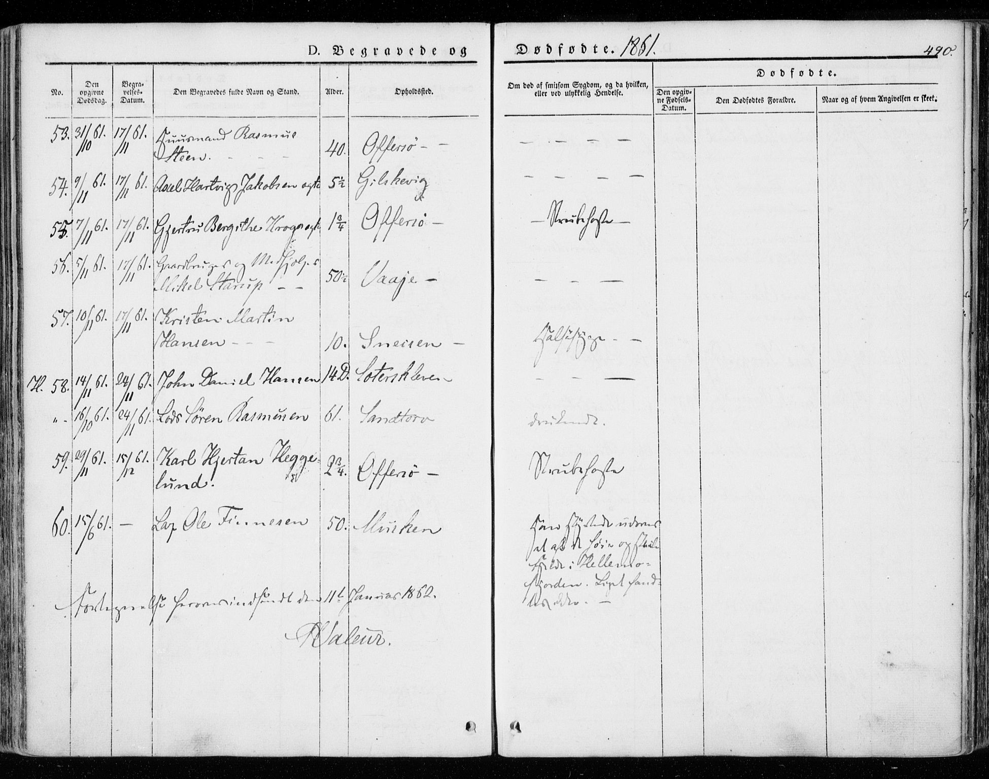 Ministerialprotokoller, klokkerbøker og fødselsregistre - Nordland, AV/SAT-A-1459/872/L1033: Parish register (official) no. 872A08, 1840-1863, p. 490