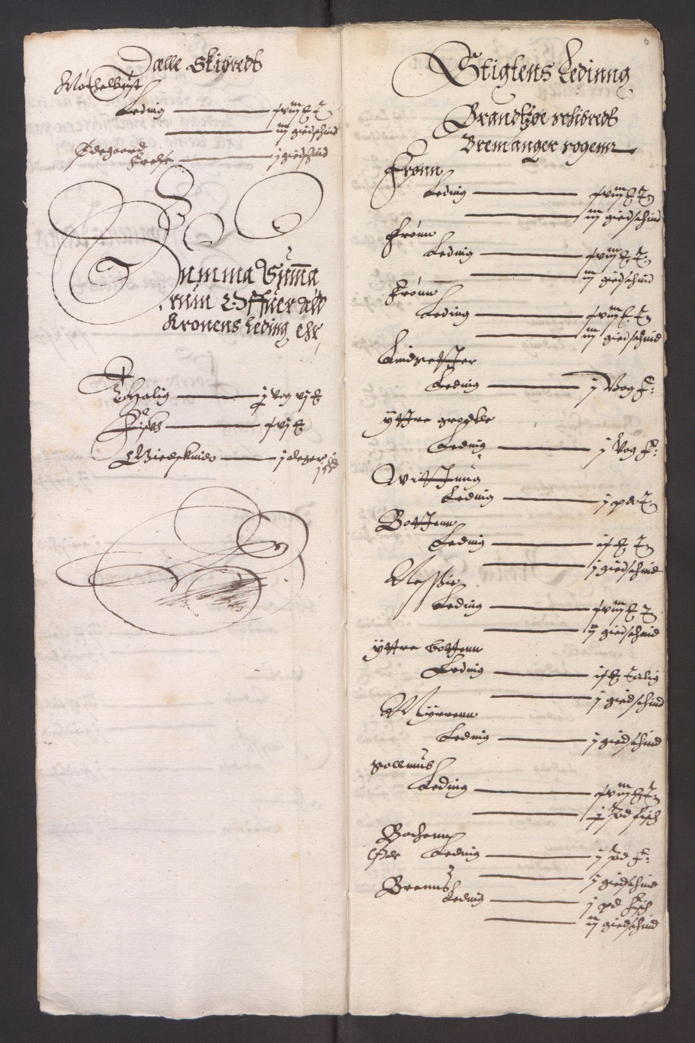 Stattholderembetet 1572-1771, RA/EA-2870/Ek/L0003/0001: Jordebøker til utlikning av garnisonsskatt 1624-1626: / Jordebøker for Bergenhus len, 1624-1625, p. 239