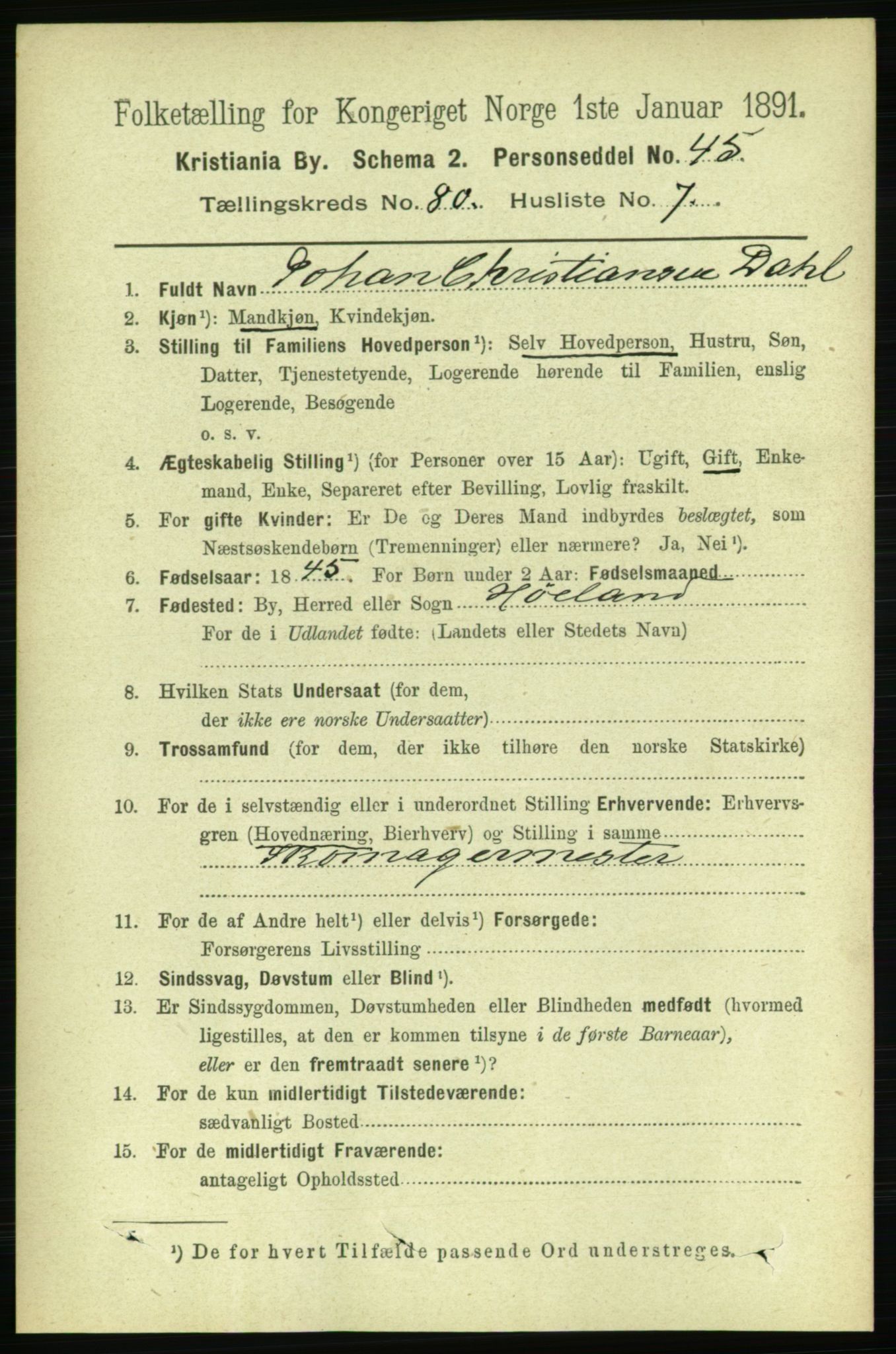 RA, 1891 census for 0301 Kristiania, 1891, p. 41379