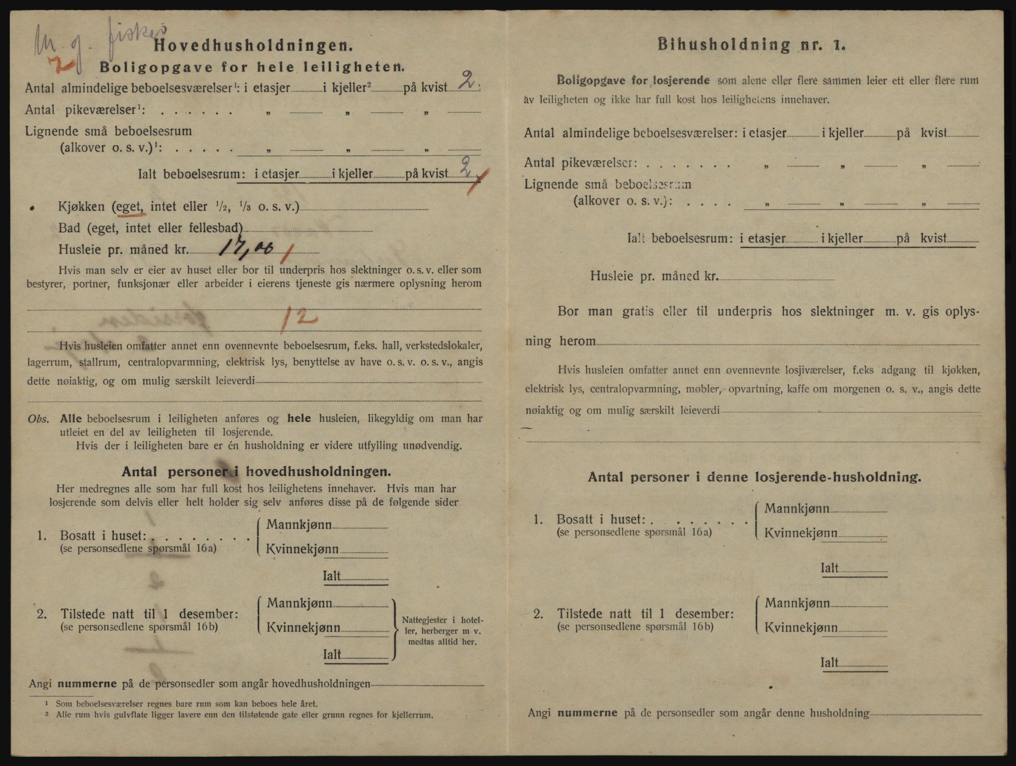 SATØ, 1920 census for Vardø, 1920, p. 2216