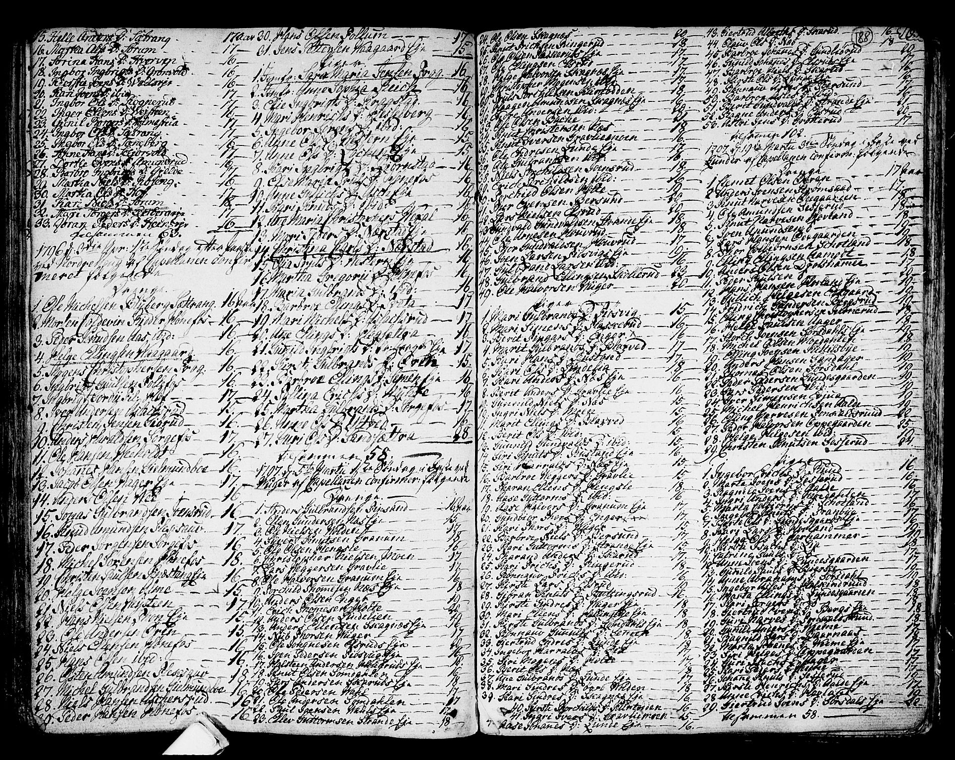 Norderhov kirkebøker, AV/SAKO-A-237/F/Fa/L0006: Parish register (official) no. 6, 1789-1811, p. 188