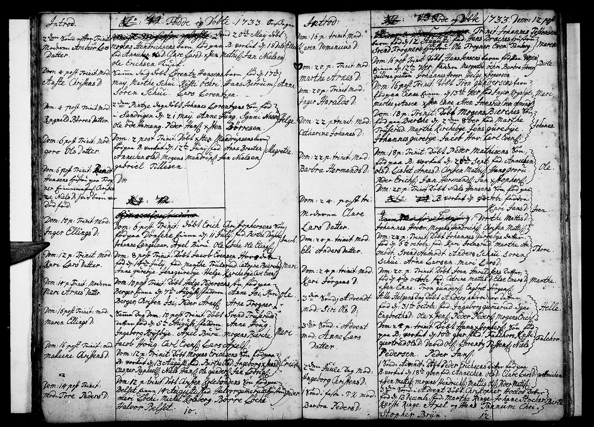 Asker prestekontor Kirkebøker, AV/SAO-A-10256a/F/Fa/L0001: Parish register (official) no. I 1, 1726-1744, p. 21