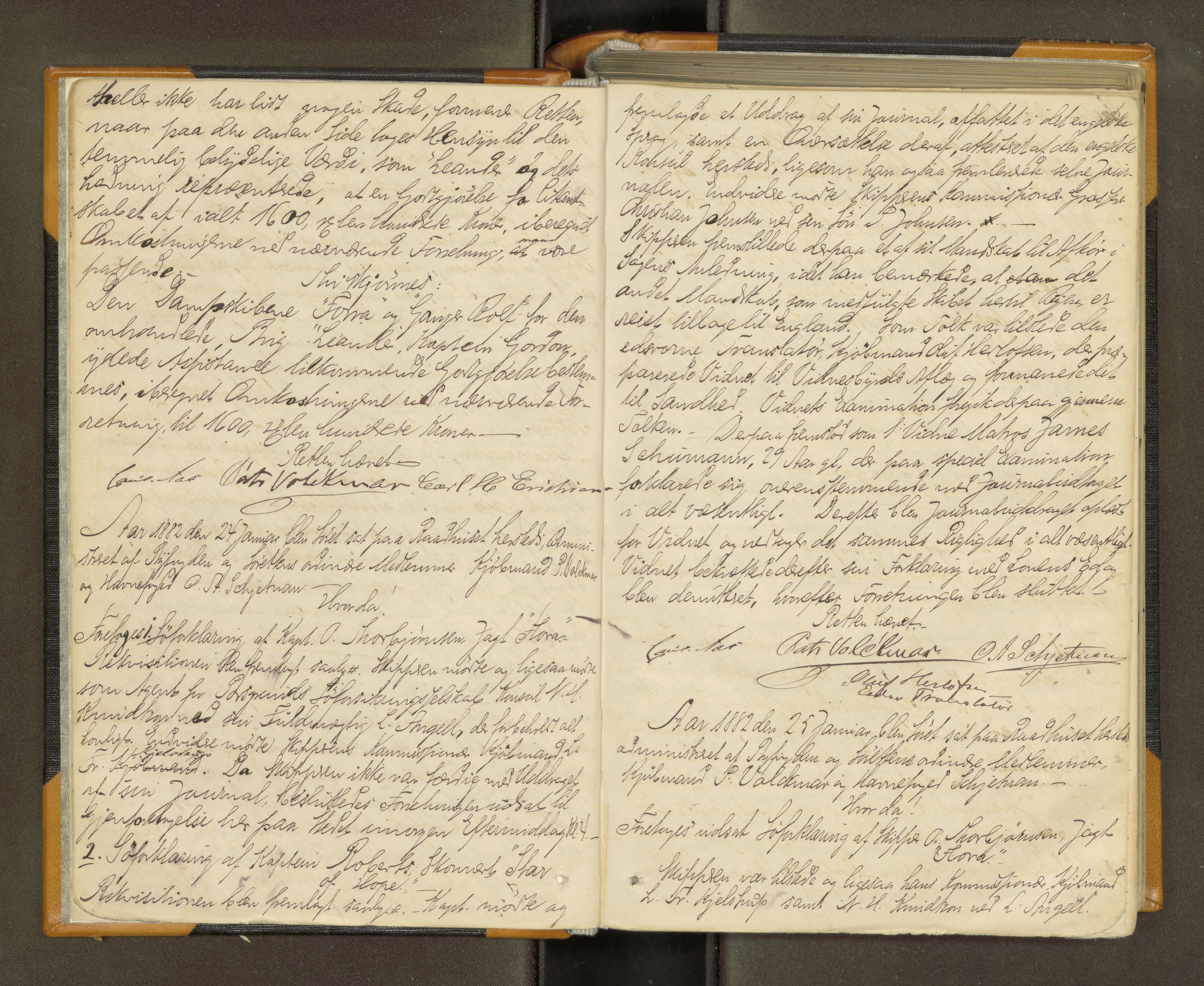 Kristiansund byfogd, AV/SAT-A-4587/A/02/L0010: Ekstrarettsprotokoll. Aut. 16.12.1881, 1882-1887, p. 7b-8a