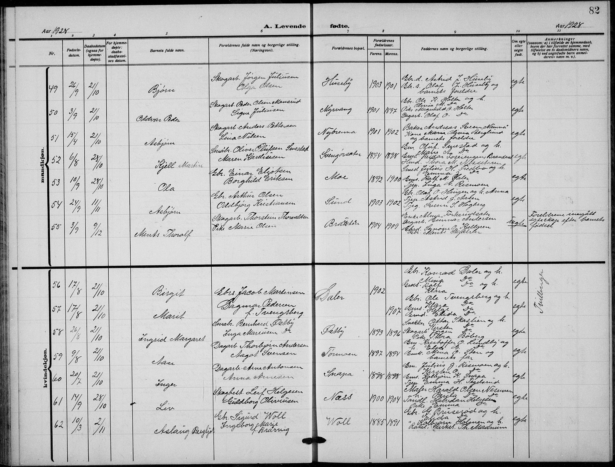 Grue prestekontor, AV/SAH-PREST-036/H/Ha/Hab/L0008: Parish register (copy) no. 8, 1921-1934, p. 82