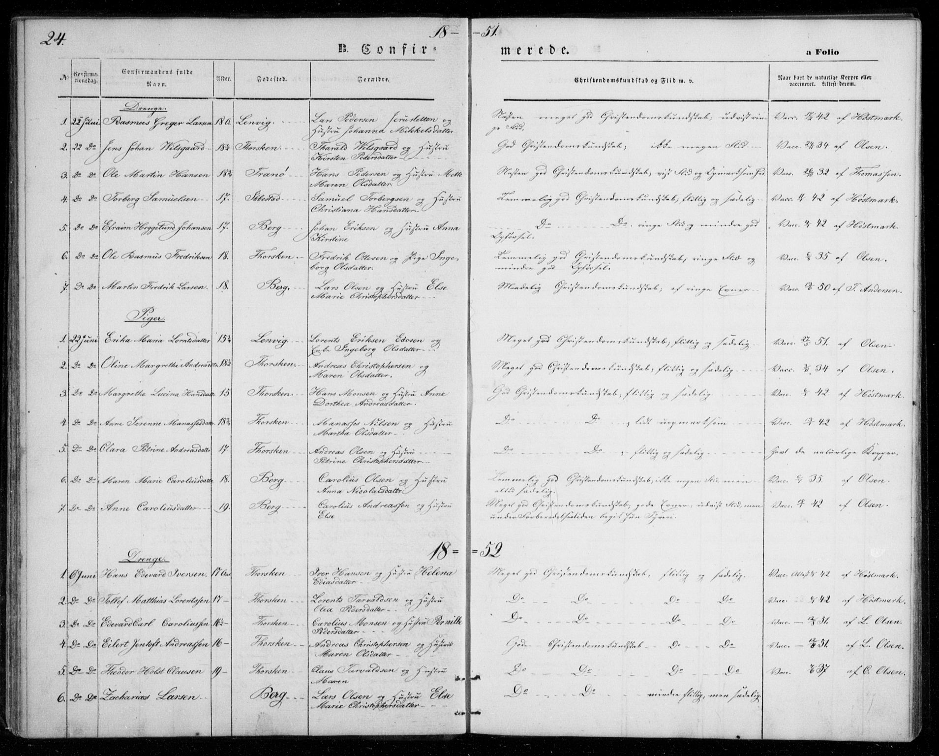 Berg sokneprestkontor, AV/SATØ-S-1318/G/Ga/Gab/L0002klokker: Parish register (copy) no. 2, 1851-1874, p. 24