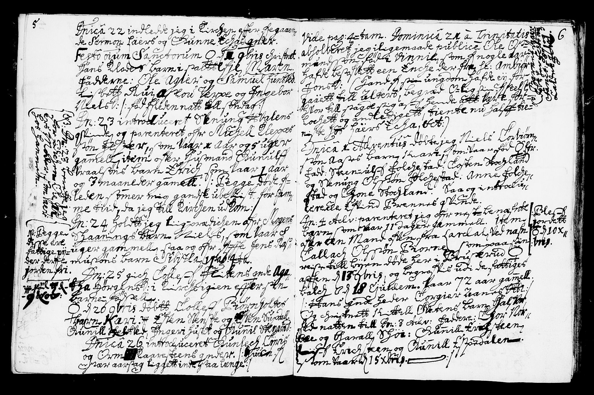 Bø kirkebøker, SAKO/A-257/F/Fa/L0001: Parish register (official) no. 1, 1689-1699, p. 5-6