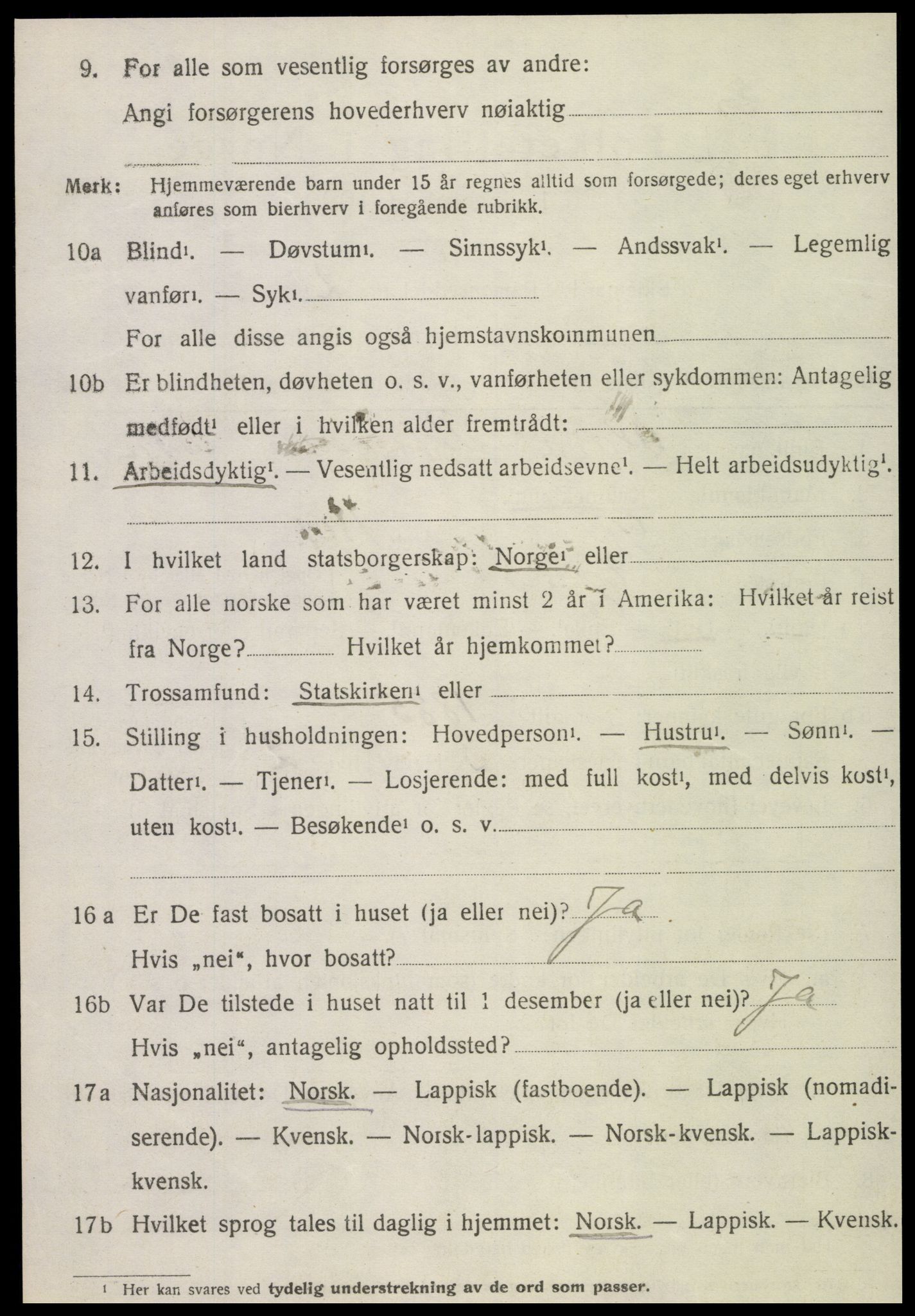 SAT, 1920 census for Egge, 1920, p. 3877