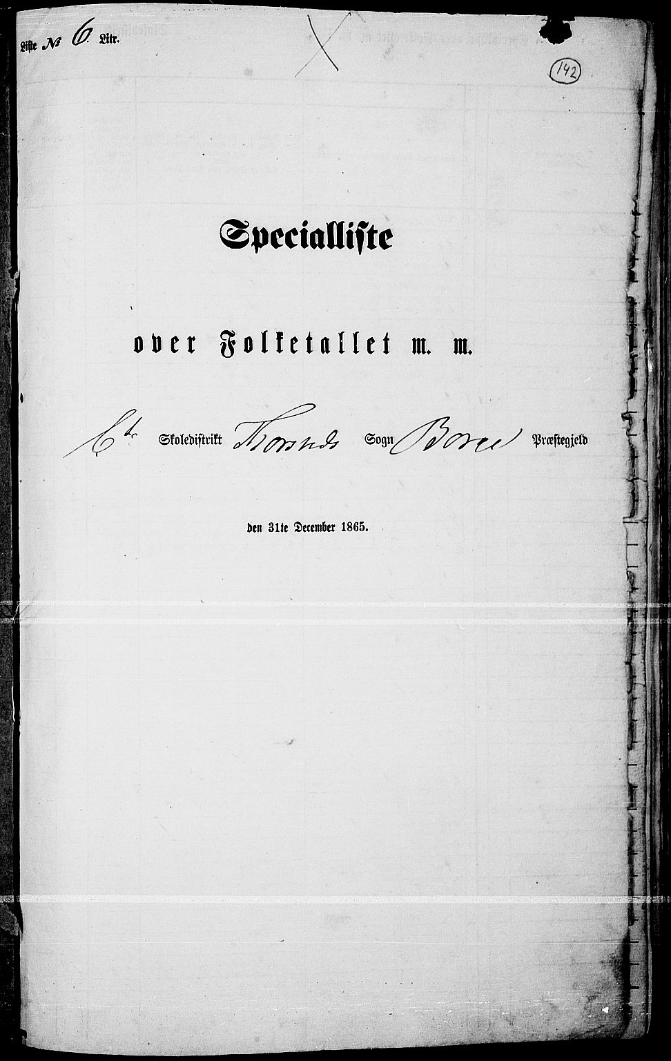 RA, 1865 census for Borge, 1865, p. 127