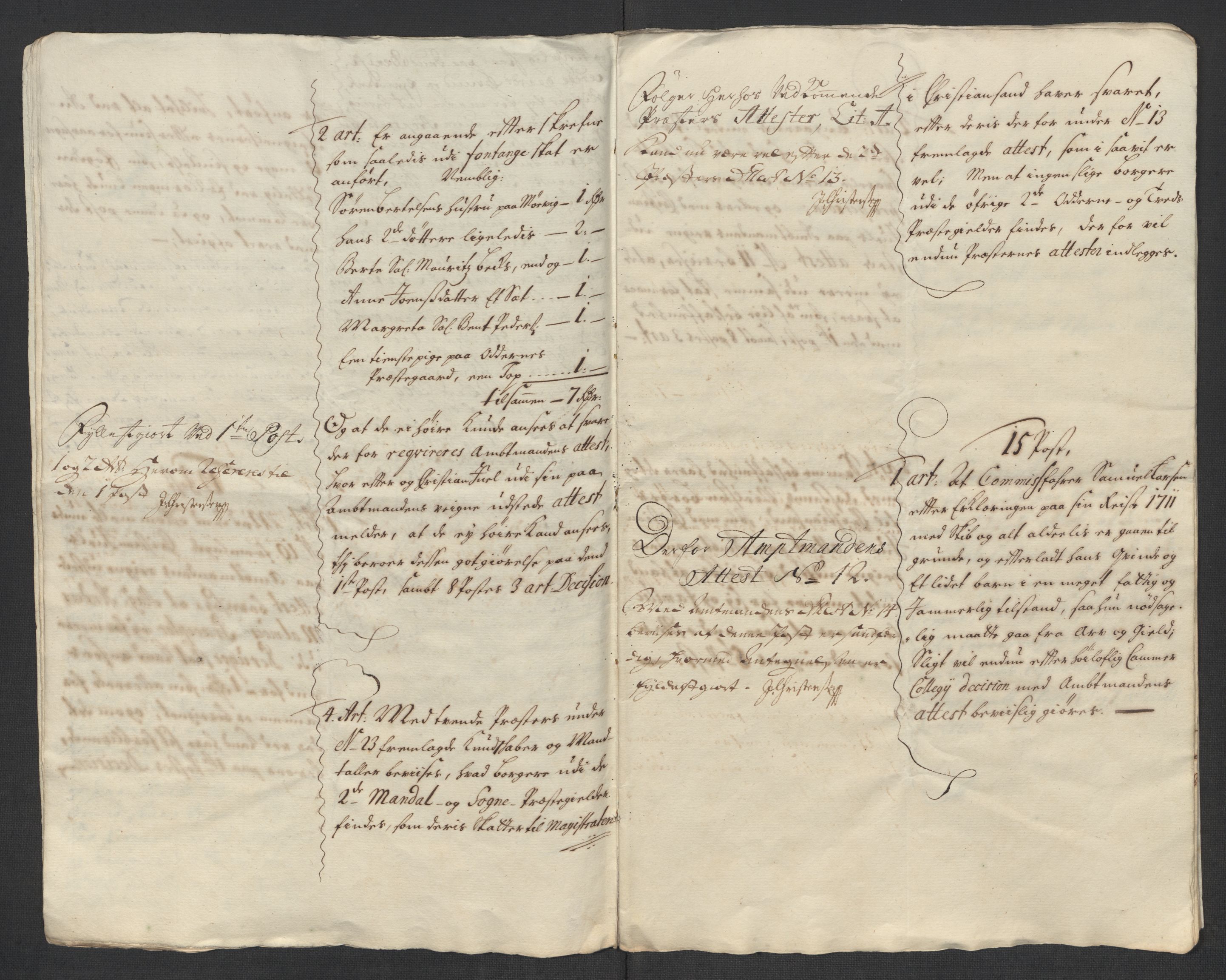 Rentekammeret inntil 1814, Reviderte regnskaper, Fogderegnskap, RA/EA-4092/R43/L2557: Fogderegnskap Lista og Mandal, 1711-1713, p. 323