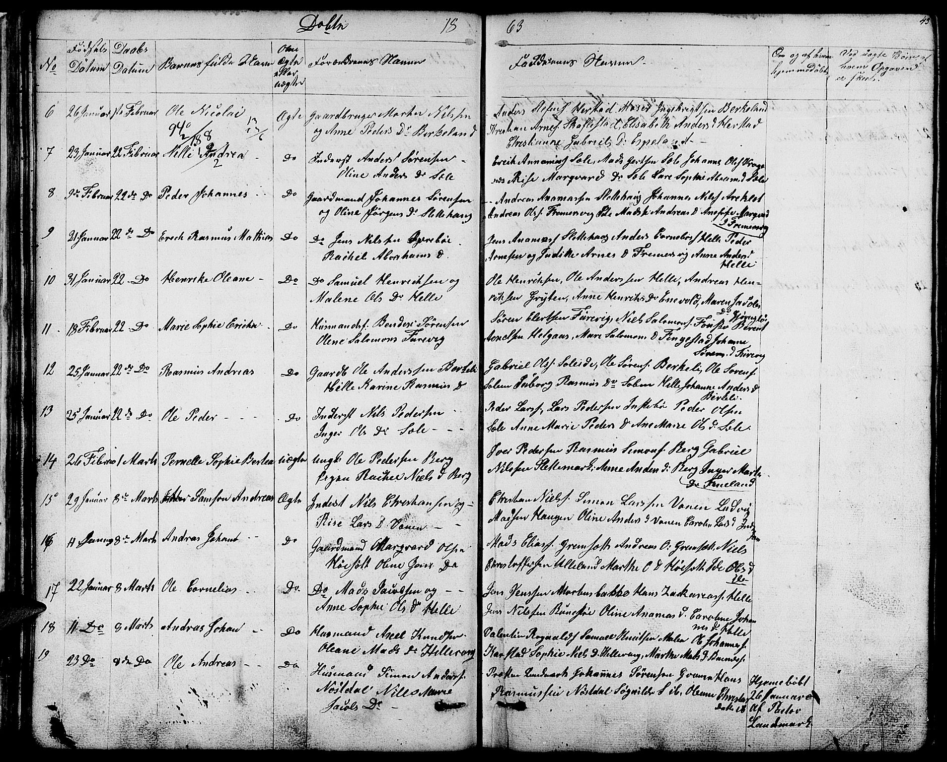 Førde sokneprestembete, SAB/A-79901/H/Hab/Habd/L0001: Parish register (copy) no. D 1, 1852-1877, p. 43