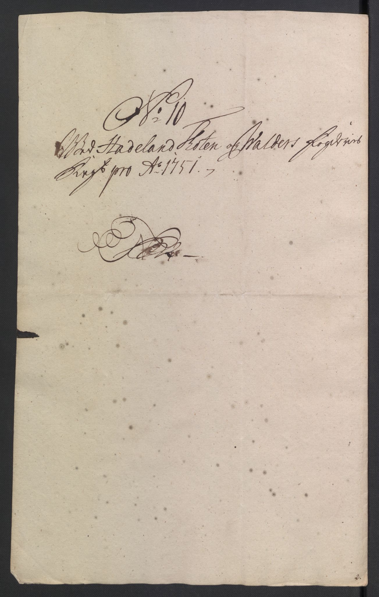 Rentekammeret inntil 1814, Reviderte regnskaper, Fogderegnskap, AV/RA-EA-4092/R18/L1348: Fogderegnskap Hadeland, Toten og Valdres, 1750-1751, p. 403