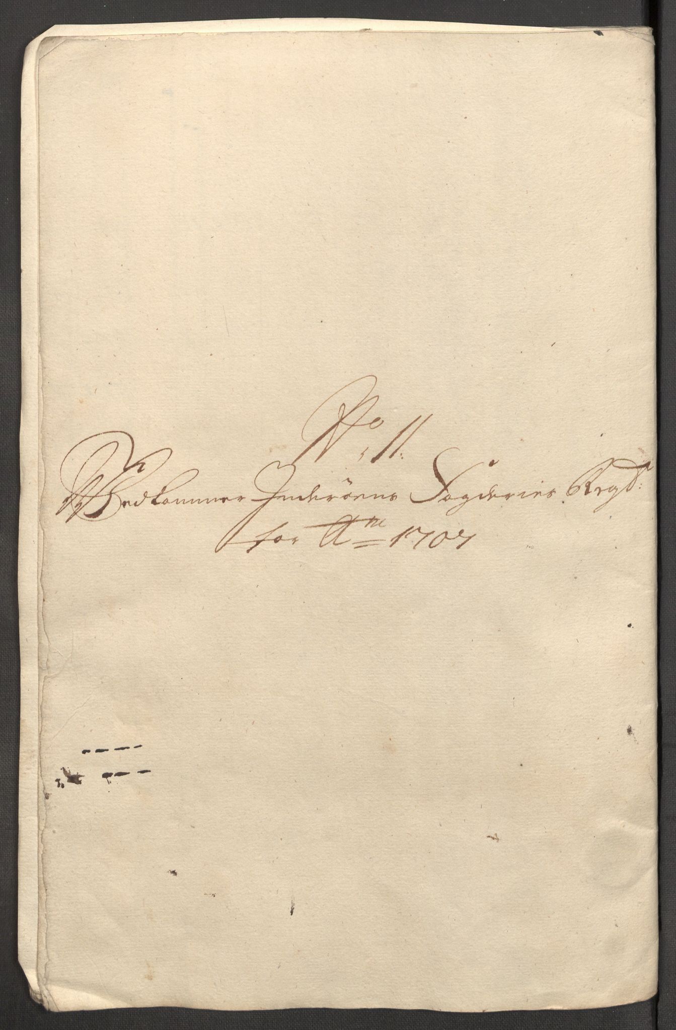 Rentekammeret inntil 1814, Reviderte regnskaper, Fogderegnskap, RA/EA-4092/R63/L4315: Fogderegnskap Inderøy, 1706-1707, p. 449