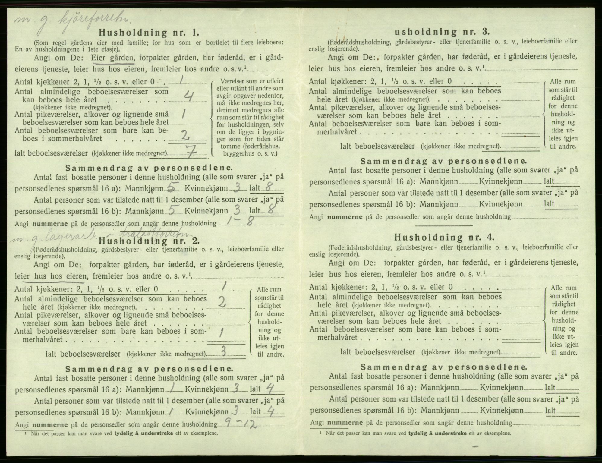 SAB, 1920 census for Fana, 1920, p. 1814