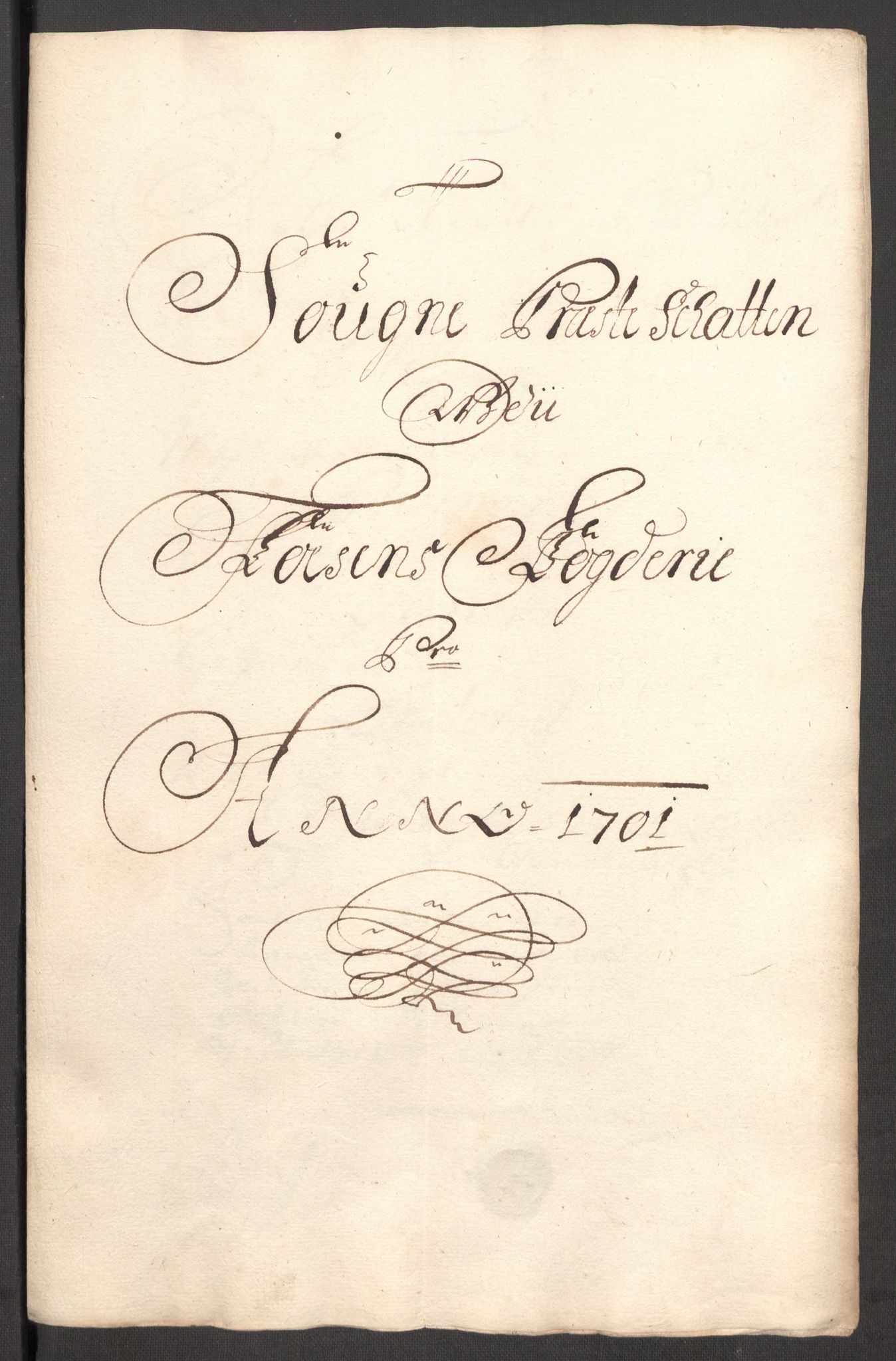 Rentekammeret inntil 1814, Reviderte regnskaper, Fogderegnskap, AV/RA-EA-4092/R57/L3854: Fogderegnskap Fosen, 1700-1701, p. 343