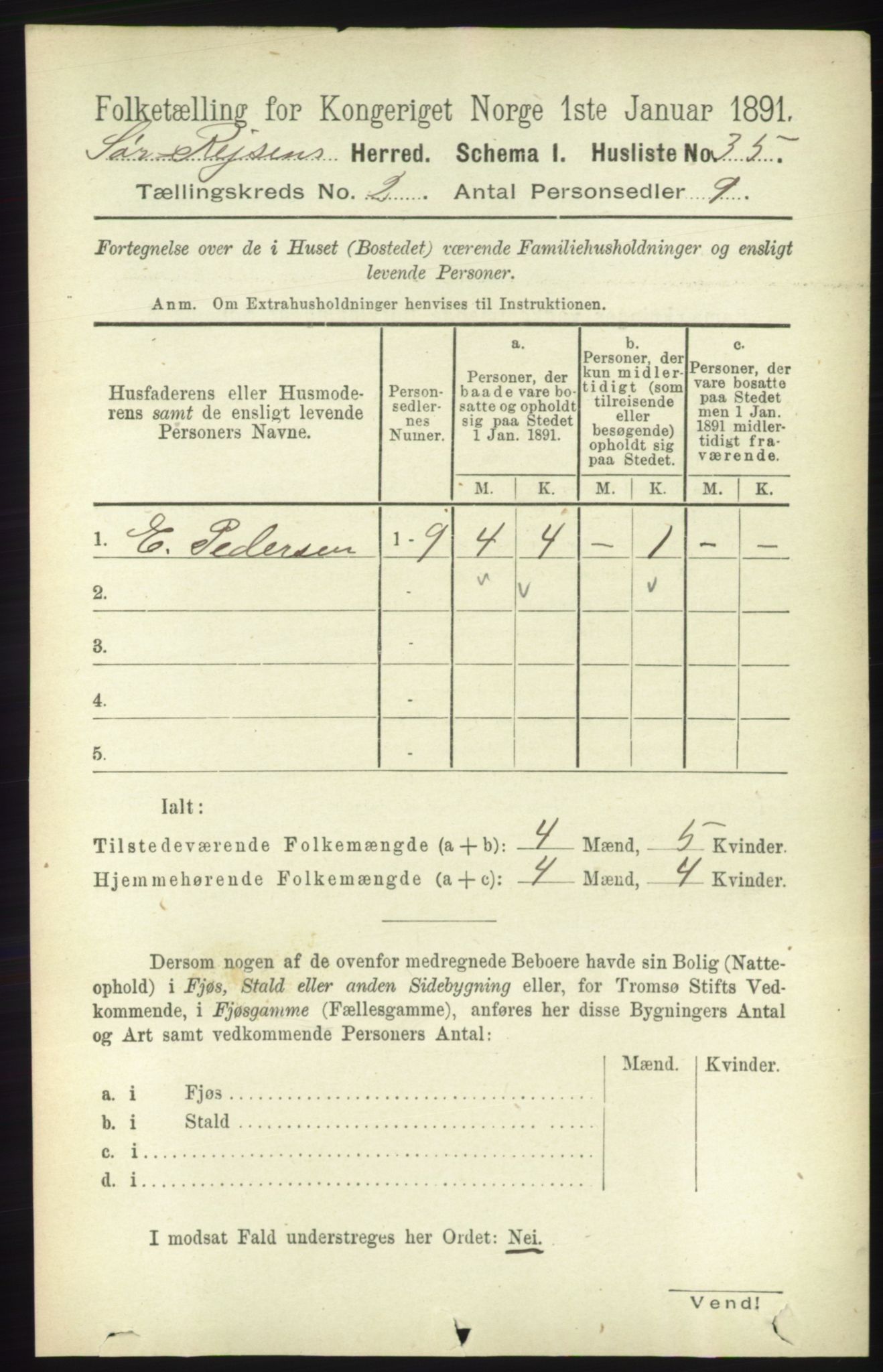 RA, 1891 census for 1925 Sørreisa, 1891, p. 370