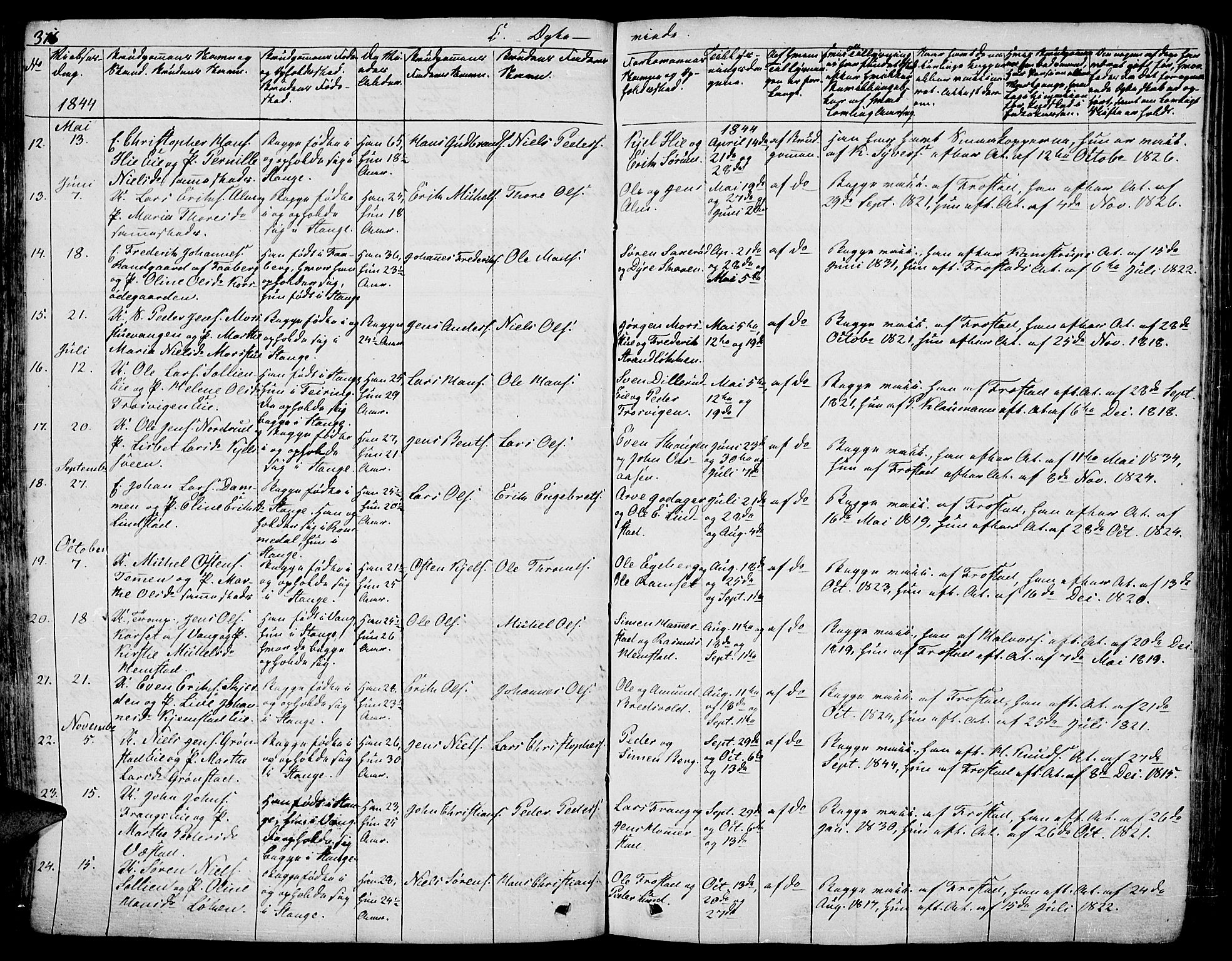 Stange prestekontor, AV/SAH-PREST-002/L/L0003: Parish register (copy) no. 3, 1840-1864, p. 316