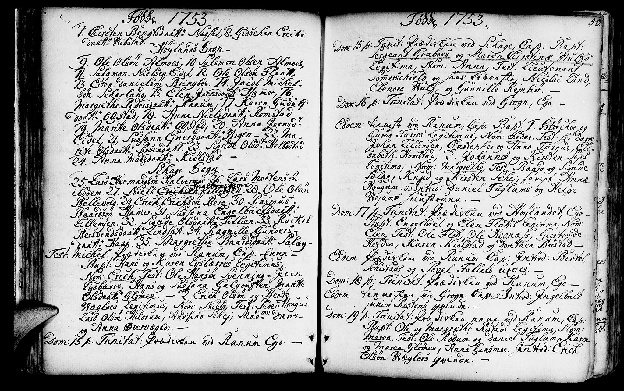 Ministerialprotokoller, klokkerbøker og fødselsregistre - Nord-Trøndelag, AV/SAT-A-1458/764/L0542: Parish register (official) no. 764A02, 1748-1779, p. 50