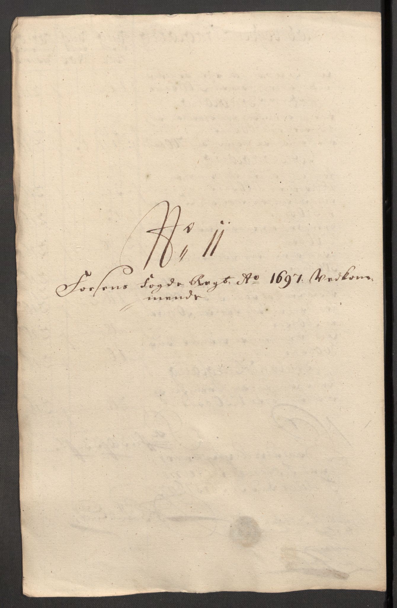 Rentekammeret inntil 1814, Reviderte regnskaper, Fogderegnskap, RA/EA-4092/R57/L3852: Fogderegnskap Fosen, 1697, p. 163