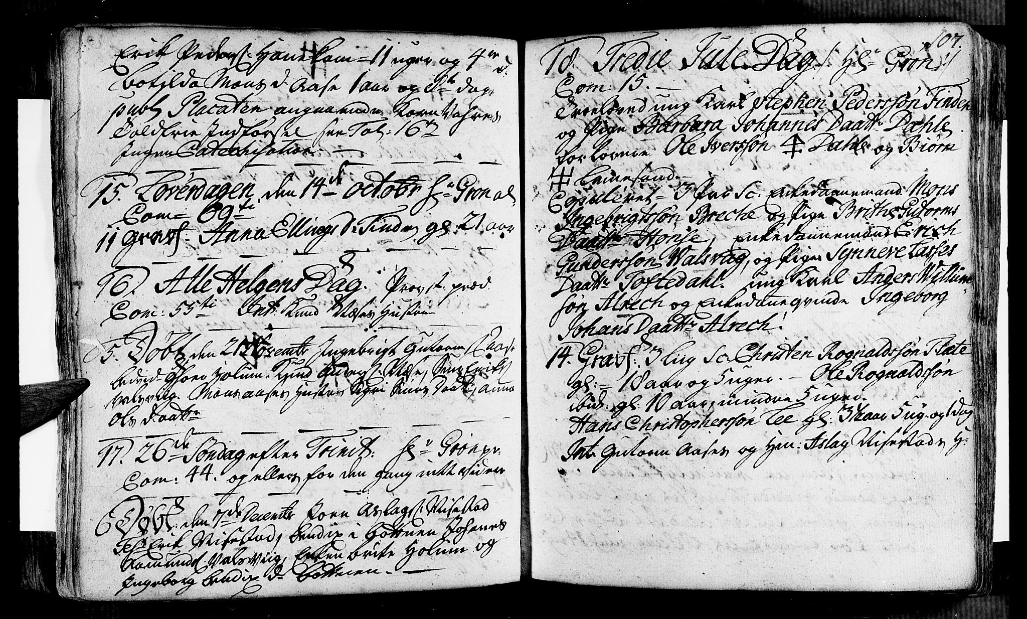 Vik sokneprestembete, AV/SAB-A-81501/H/Haa/Haaa/L0002: Parish register (official) no. A 2 / 2, 1740-1756, p. 107