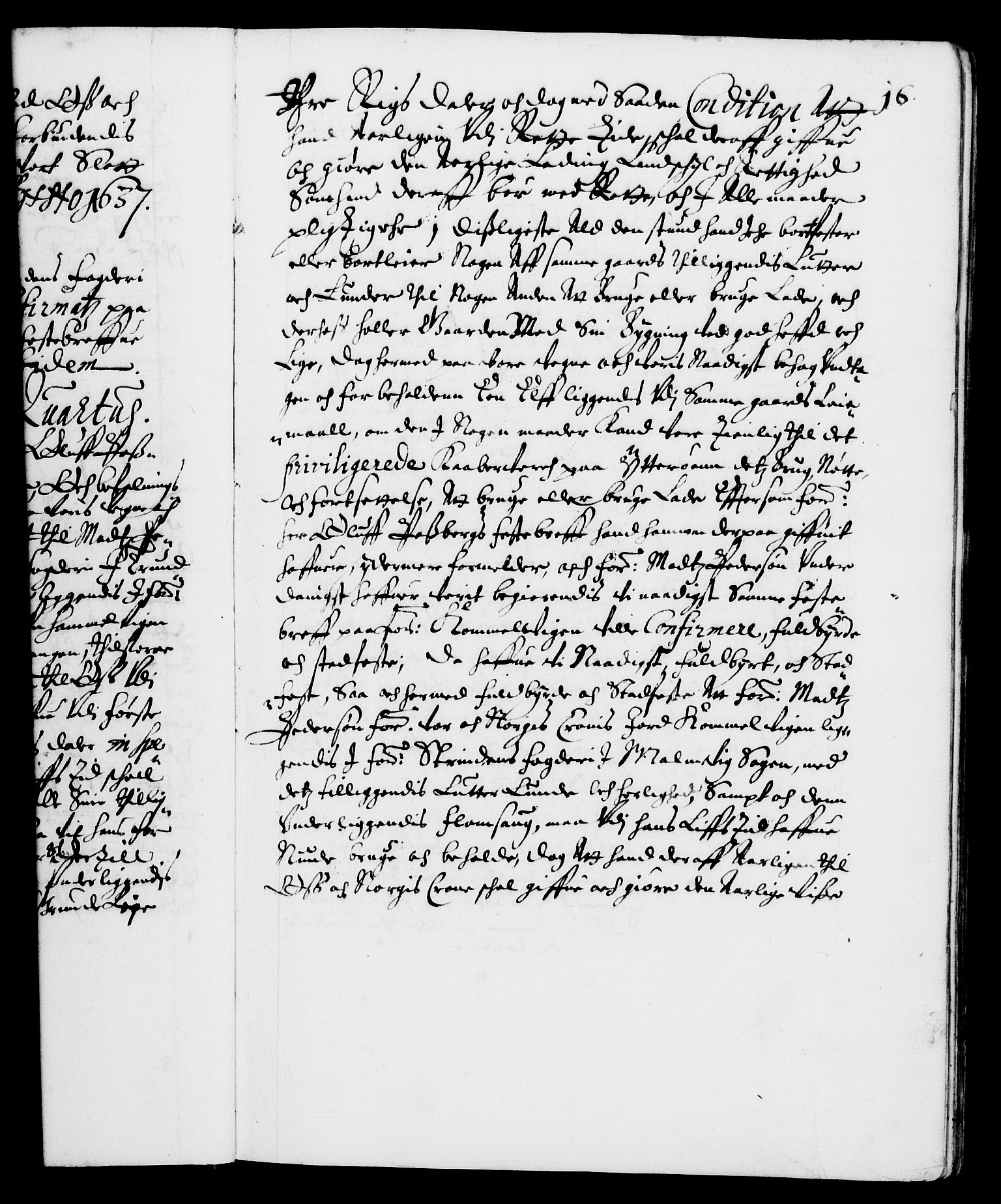 Danske Kanselli 1572-1799, AV/RA-EA-3023/F/Fc/Fca/Fcaa/L0006: Norske registre (mikrofilm), 1637-1642, p. 16a