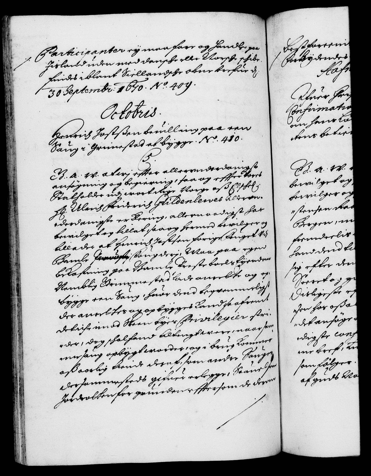 Danske Kanselli 1572-1799, RA/EA-3023/F/Fc/Fca/Fcaa/L0011: Norske registre (mikrofilm), 1670-1673, p. 254b