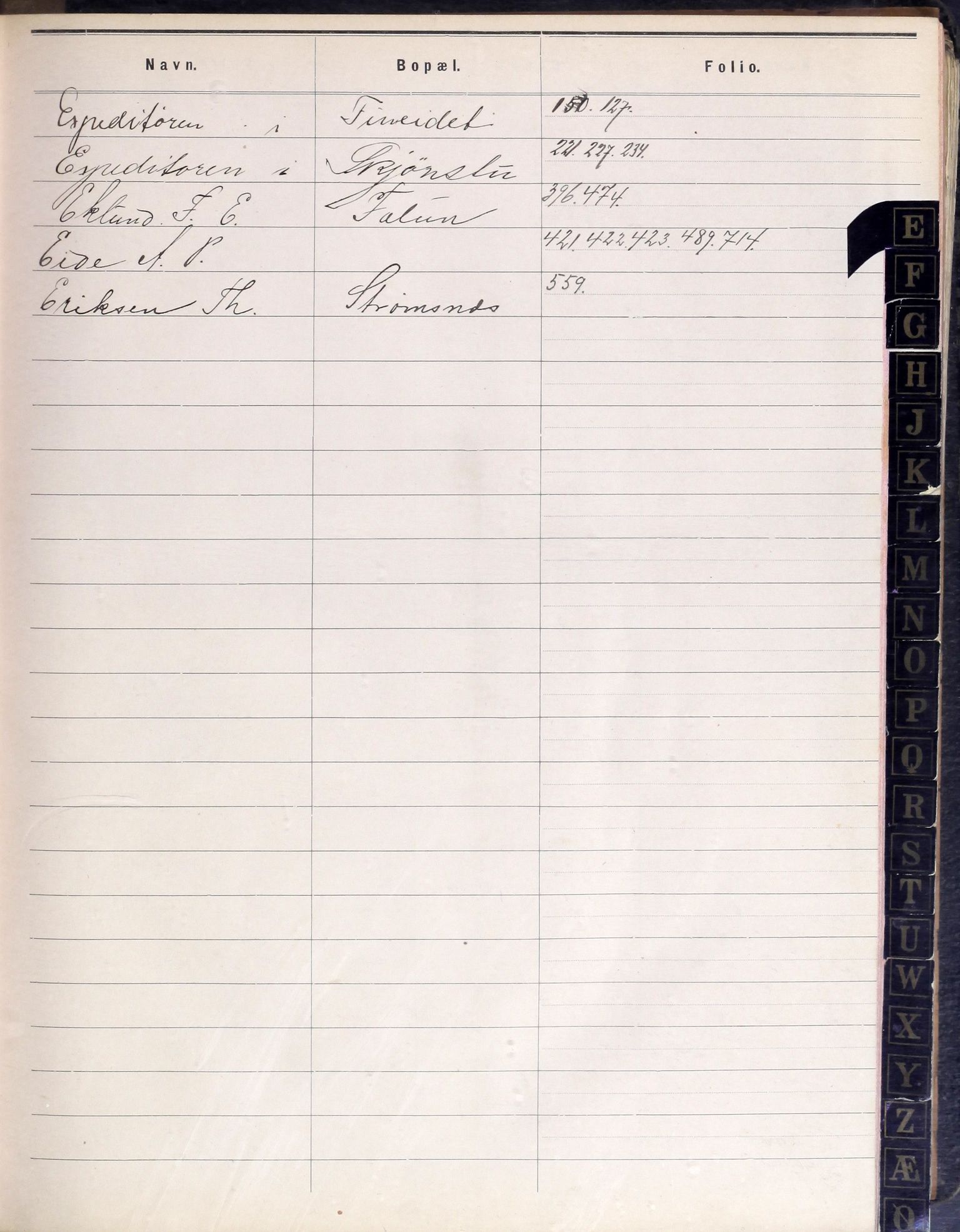 A/S Sulitjelma Gruber, AIN/NA052/B/Ba/L0001: Kopibok - Diverse adressater, 1888-1891, p. E